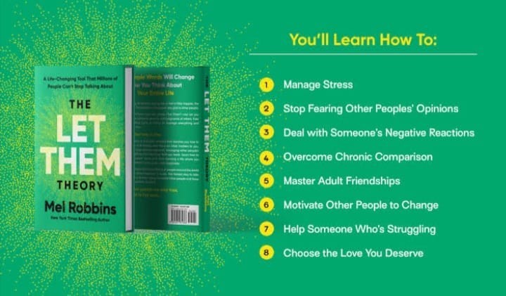 The Let Them Theory By Mel Robbins, Paperback Book Free Ship USA
