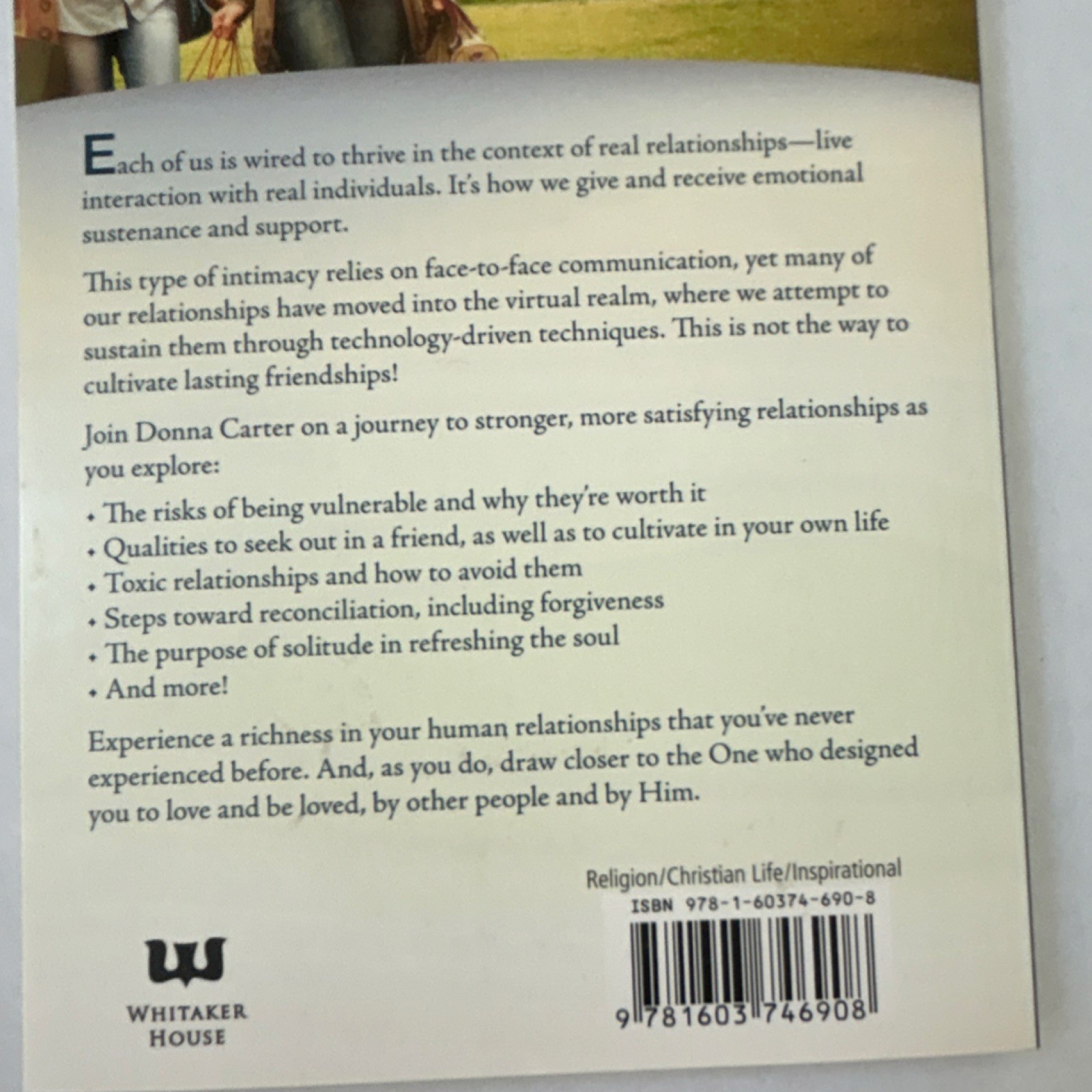 Whitaker House Friend Me Donna Carter Trade Paperback 2013 Friendship