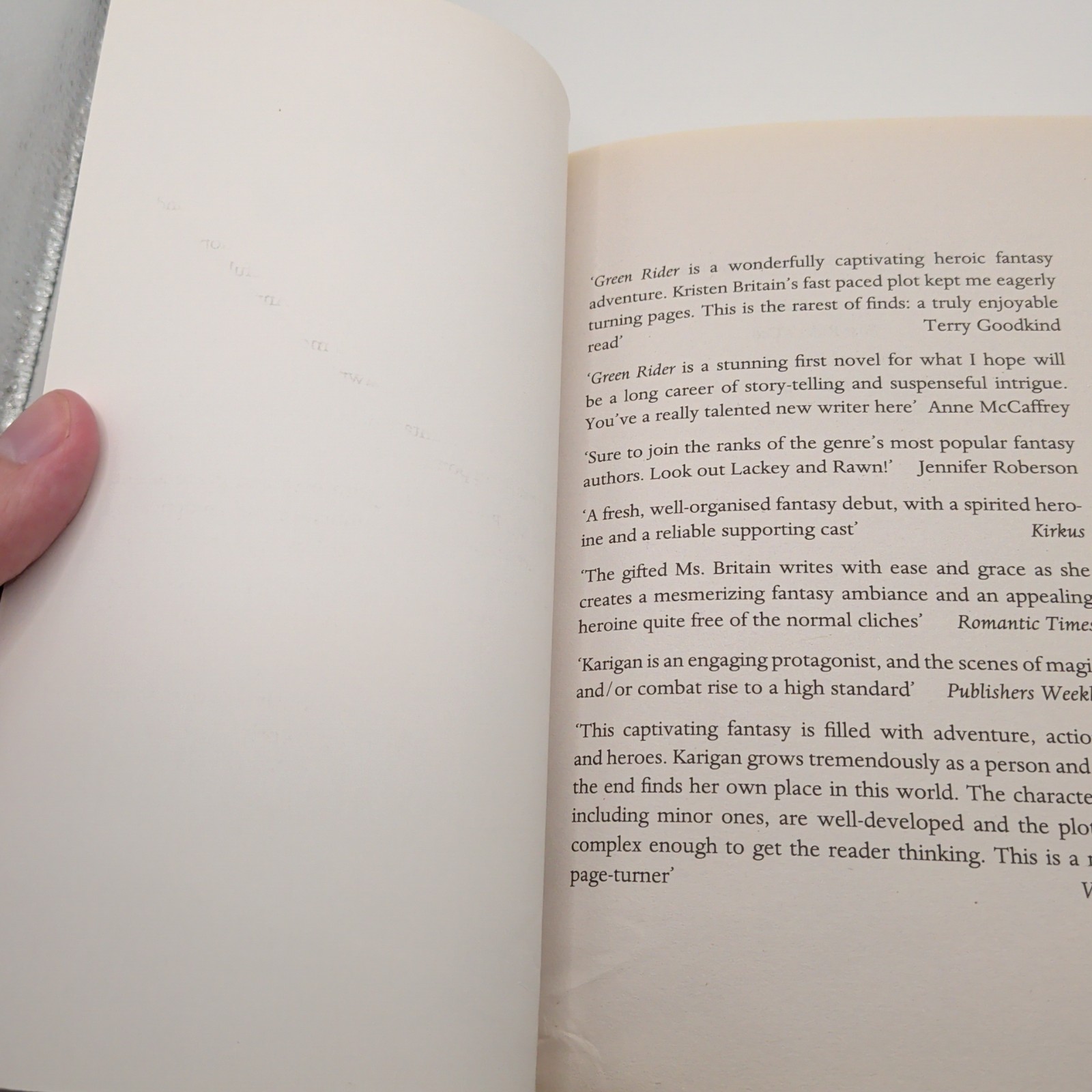 Green Rider Kristen Britain Paperback
