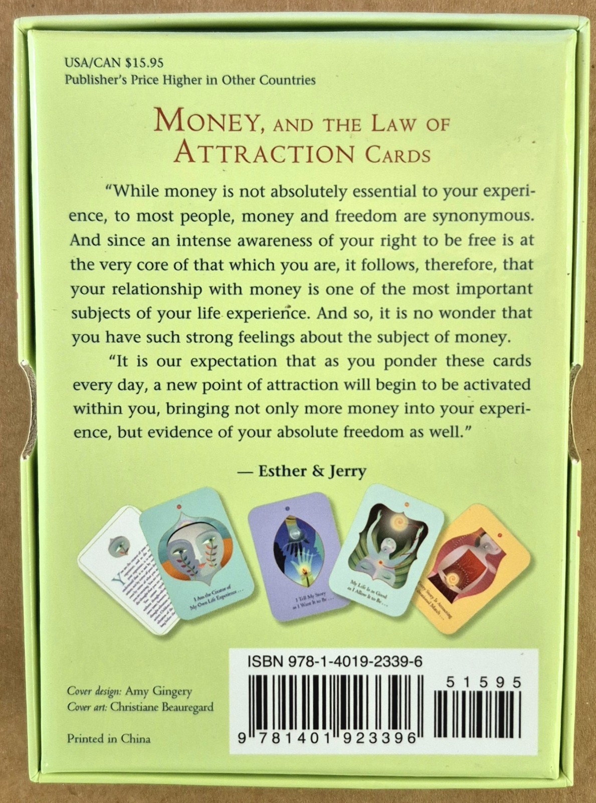 Money and The Law Of Attraction Cards Esther Jerry Hicks 60-Card Deck Hay House