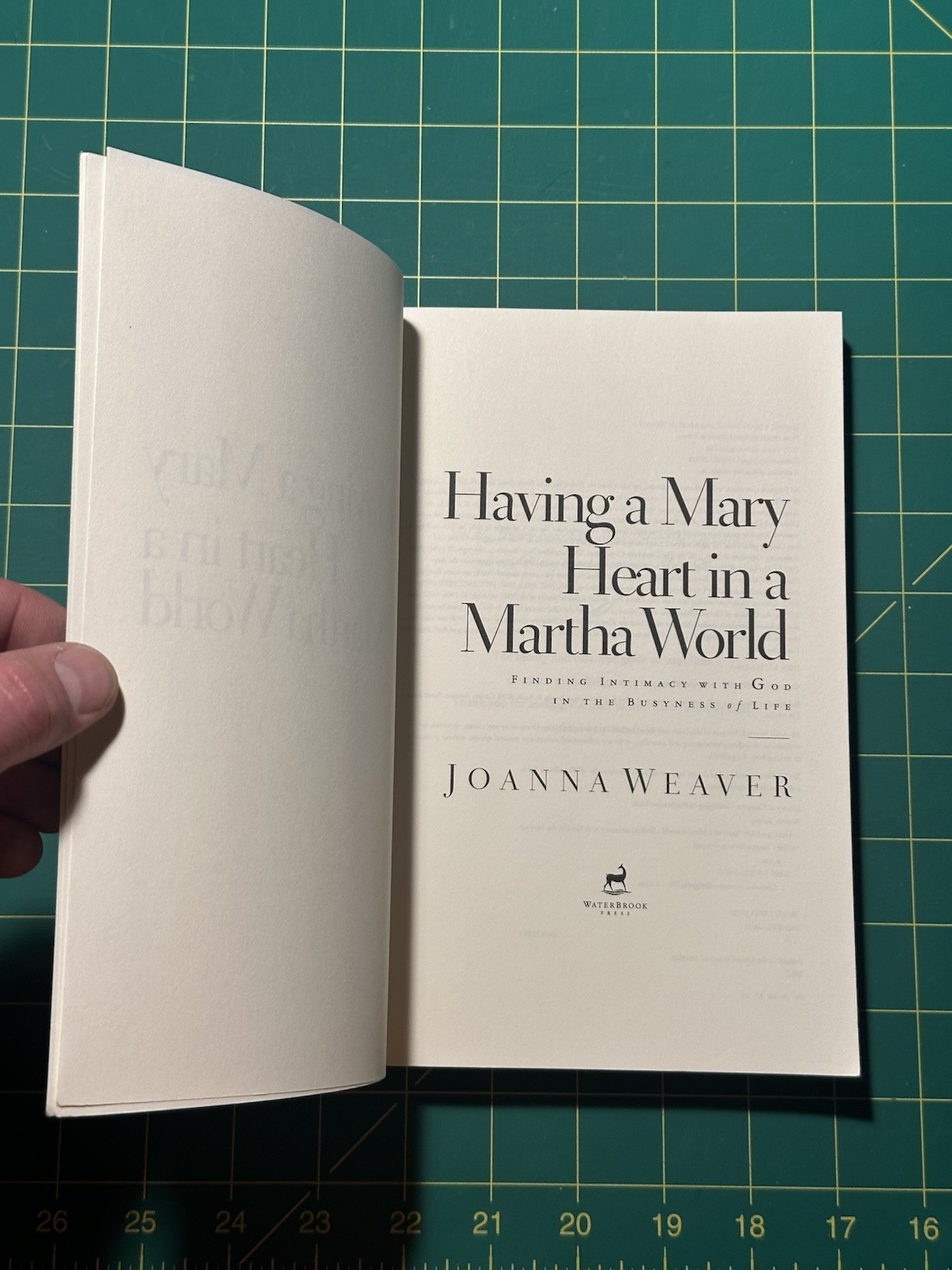 Having a Mary Heart in a Martha World by Joanna Weaver