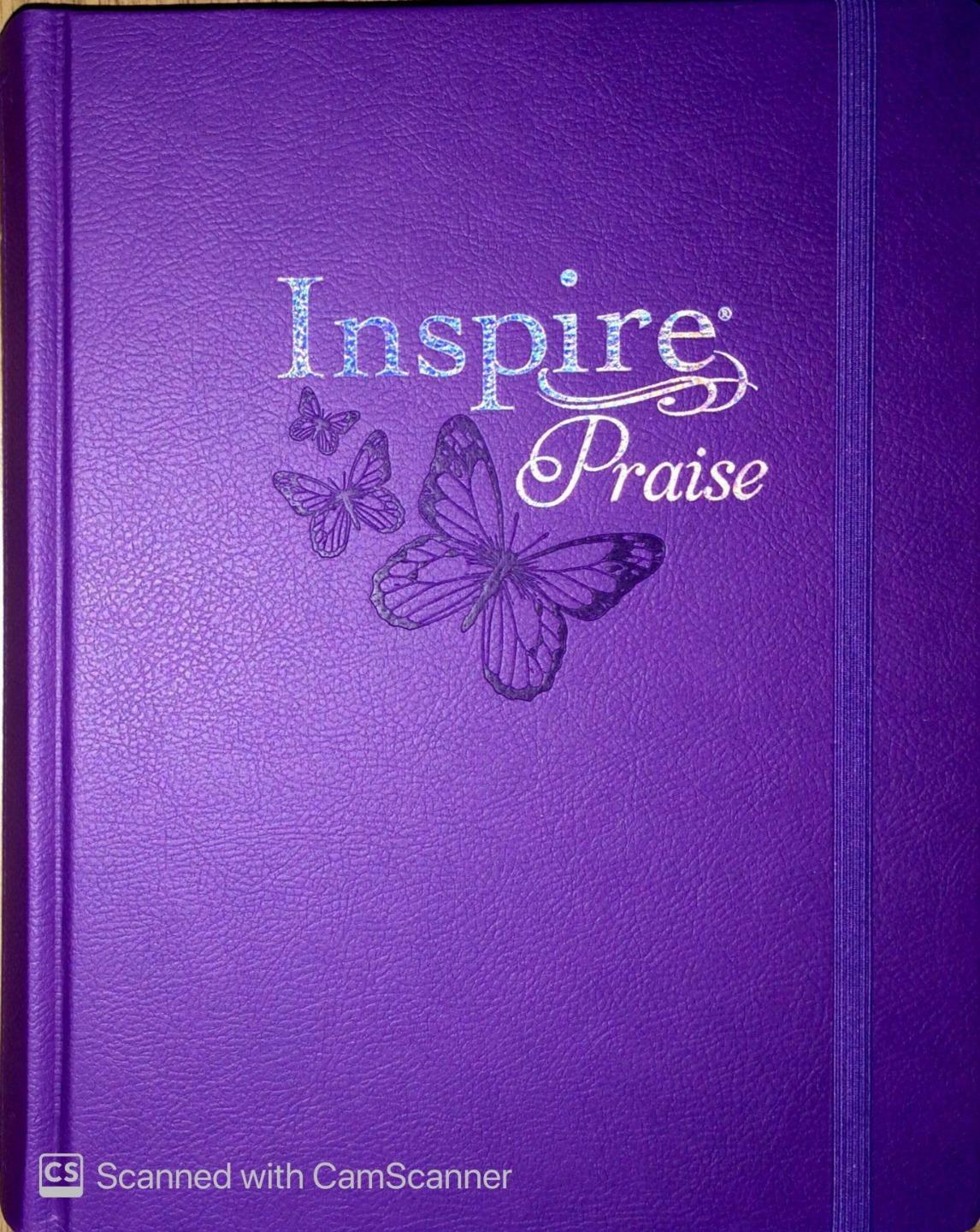 New NLT INSPIRE PRAISE BIBLE Large Print Journaling Coloring Living Translation