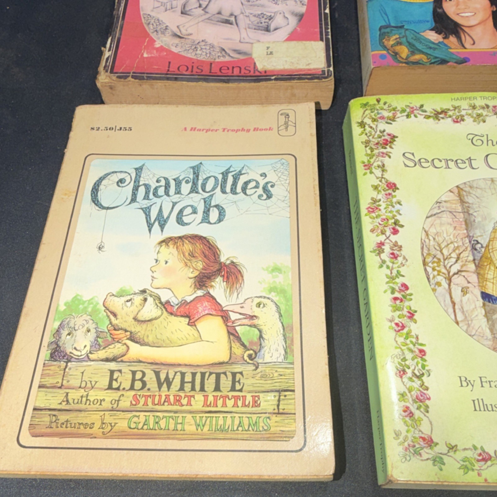 Vintage Children’s Fiction Paperback Lot – Lenski, Blume, White, Burnett, 5 Boo…