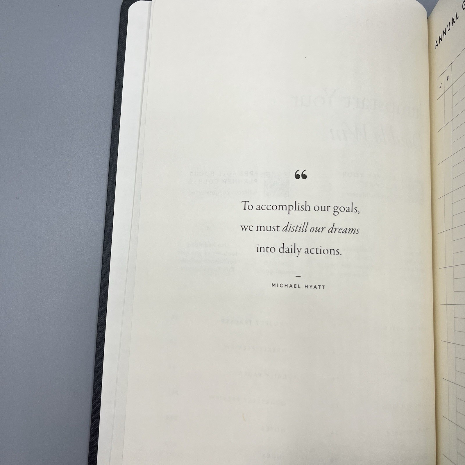 Full Focus Planner Gray Hardcover Productivity Journal Michael Hyatt