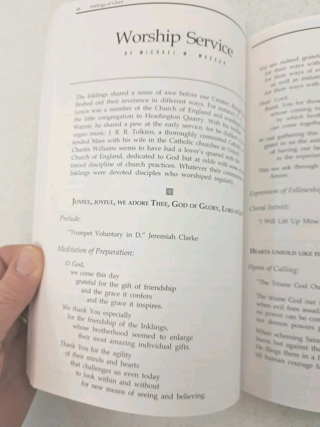 Inklings of Glory-Christian Reflection-2004 Baylor University-Tolkien