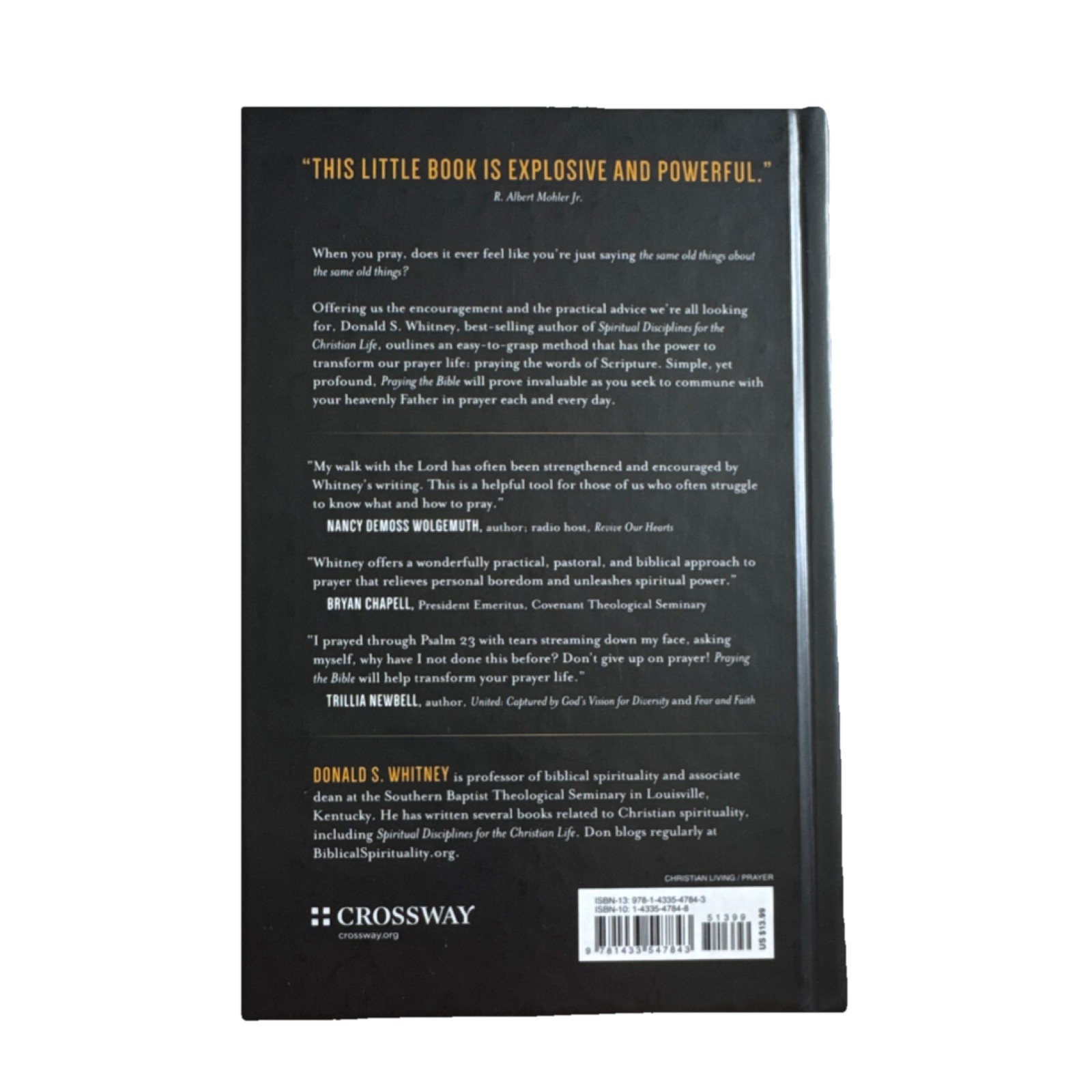 Praying the Bible by Donald S. Whitney Paperback Crossway Christian Prayer
