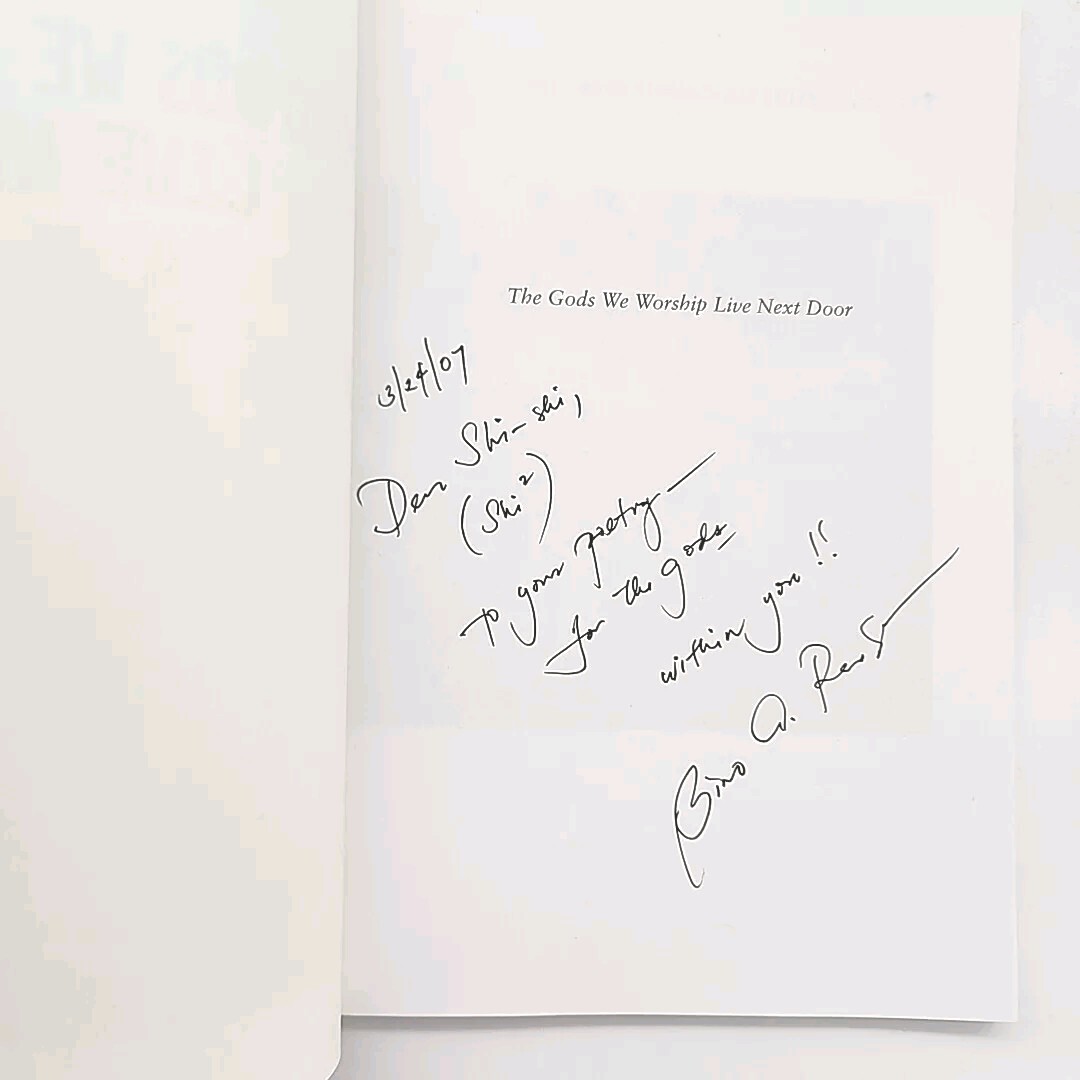 The Gods We Worship Live Next Door by Bino A. Realuyo Signed First Edition Book