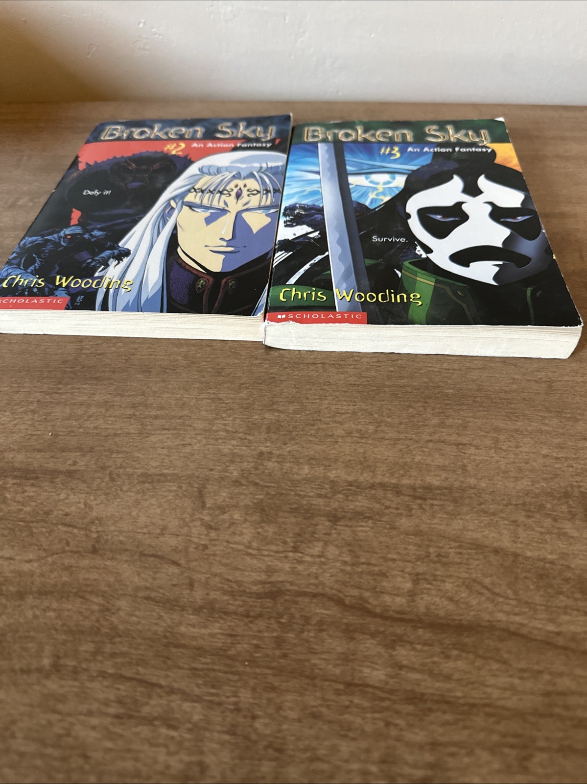 Lot Of 2 Broken Sky Series Books Chris Wooding An Action Fantasy #2&3 Scholastic