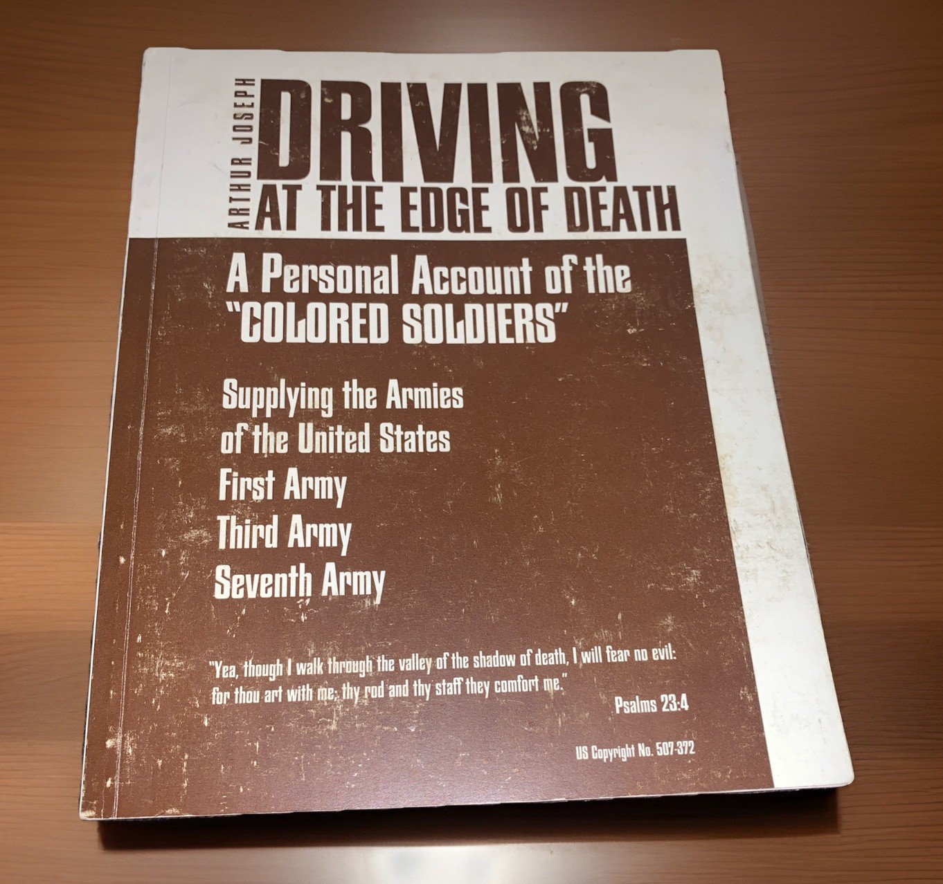 (SIGNED) Driving at the Edge of Death Arthur Joseph Jr. PB 1st 2002 Scarce COPY!