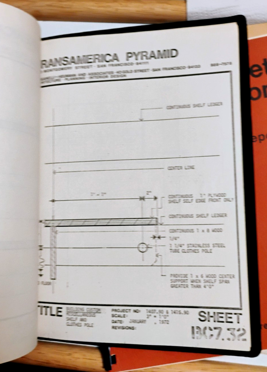 1971 S.F. TRANSAMERICA PYRAMID Space Planning Specifications MORGANELLI HEUMANN
