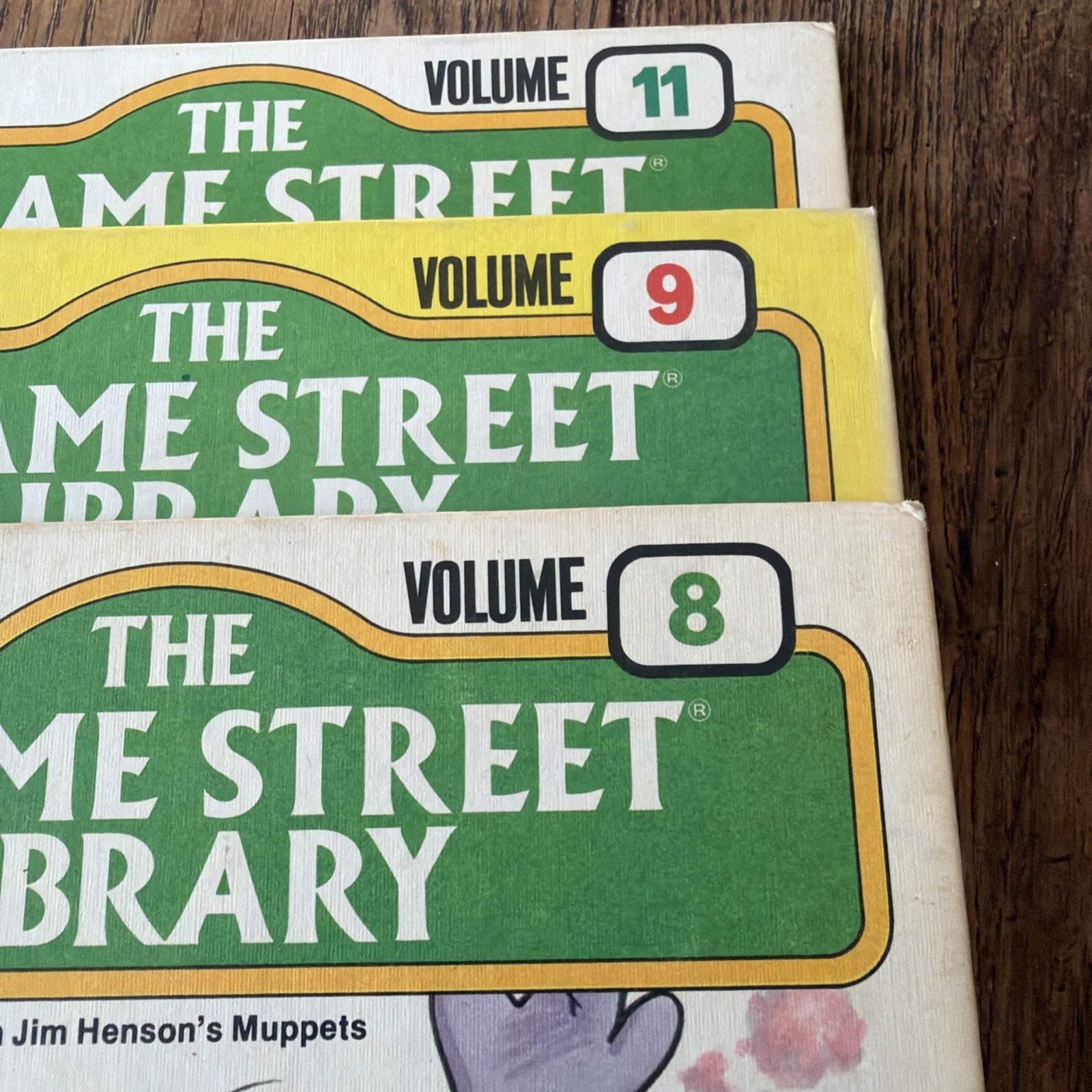 Vintage The Sesame Street Library Books Volumes 8,9,11- 3 Books Lot