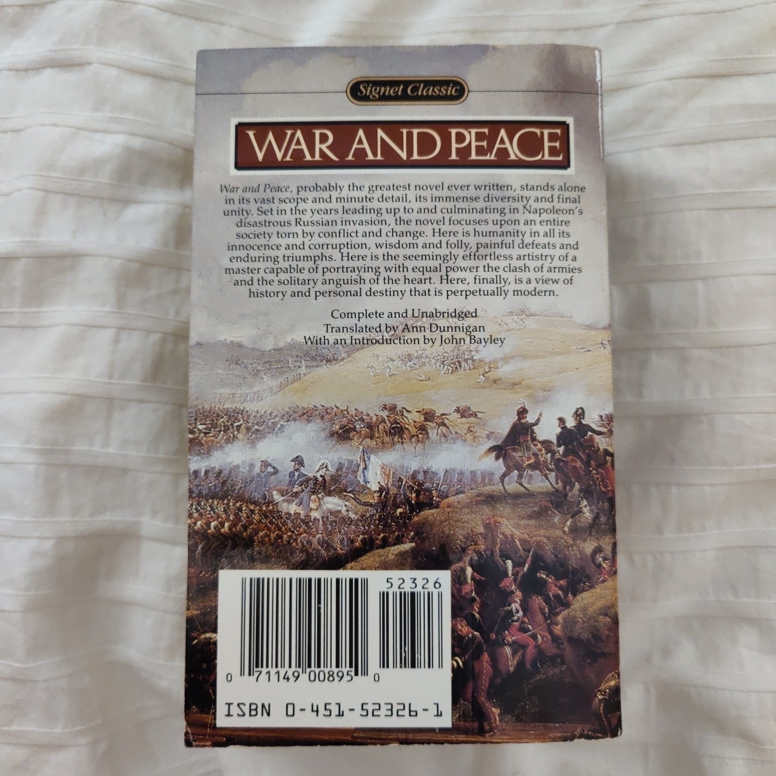 War and Peace by Leo Tolstoy Signet Classic Paperback
