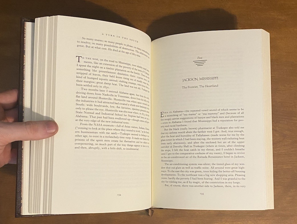 Signed 1st Ed A Turn in the South V.S. Naipaul Franklin Library Leather 1989