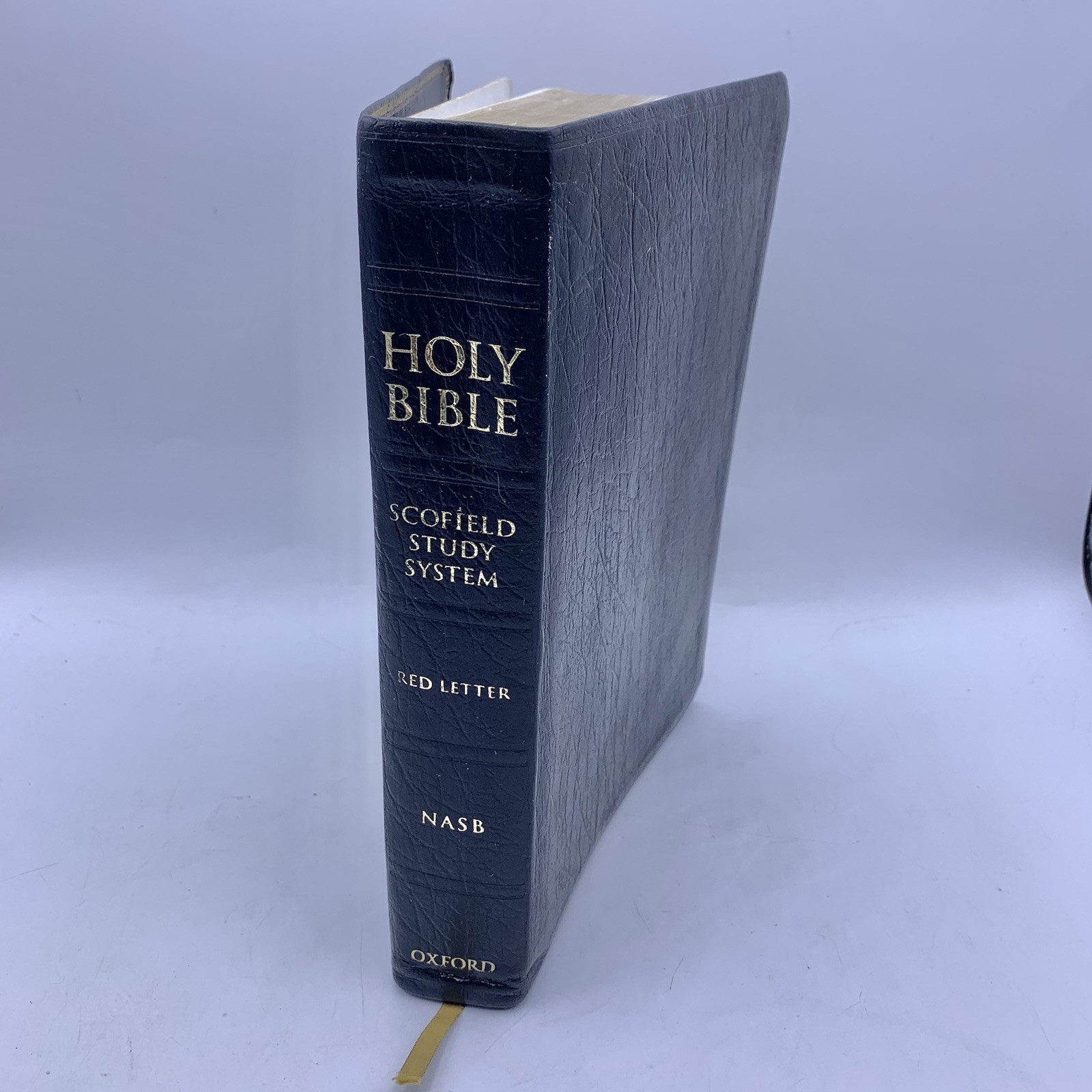 Holy Bible Scofield Study System NASB 5514RRL RARE Leather NASB Red Letter 2005