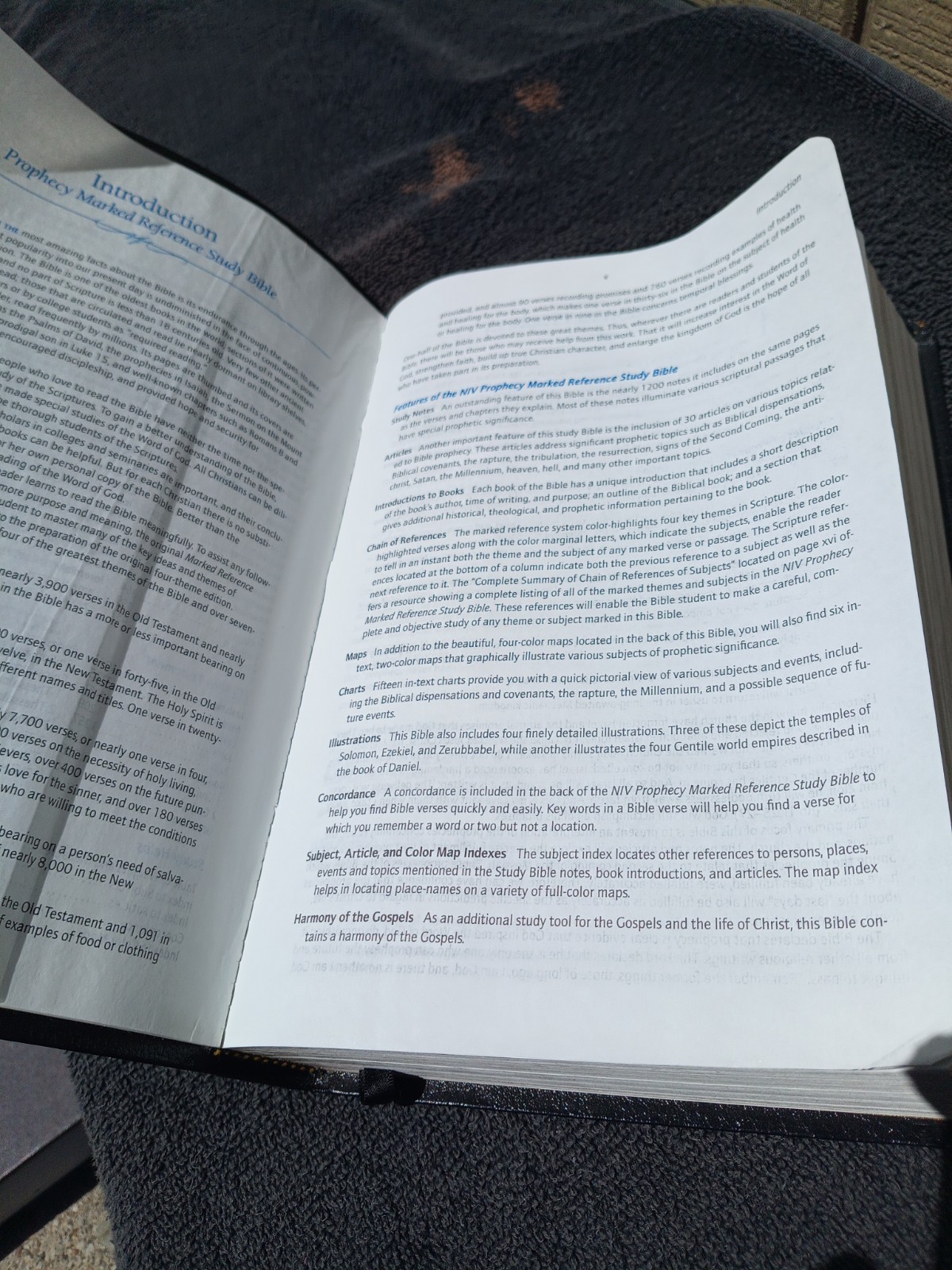 1998 NIV Prophecy Marked Reference Study Bible Bonded Leather Great Resource!