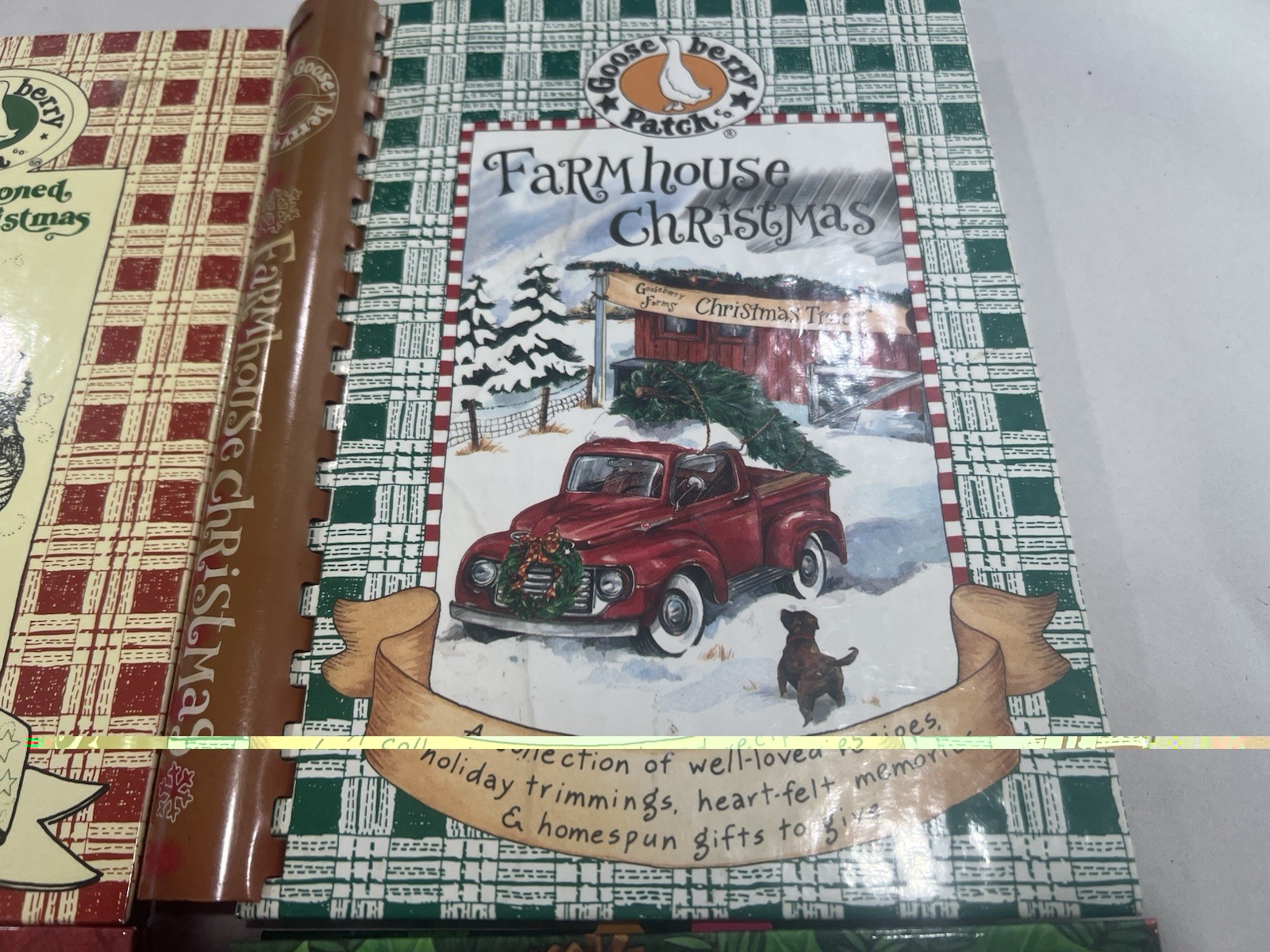 Goose Berry Patch Christmas Holidays Cookbooks Lot Of 4 Spiral Bound