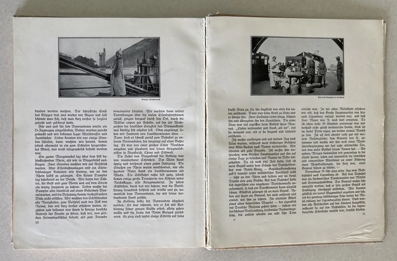 1917 HC in German, Photo Diary of Crown Prince Wilhelm By Ernst Vollbehr, WW1