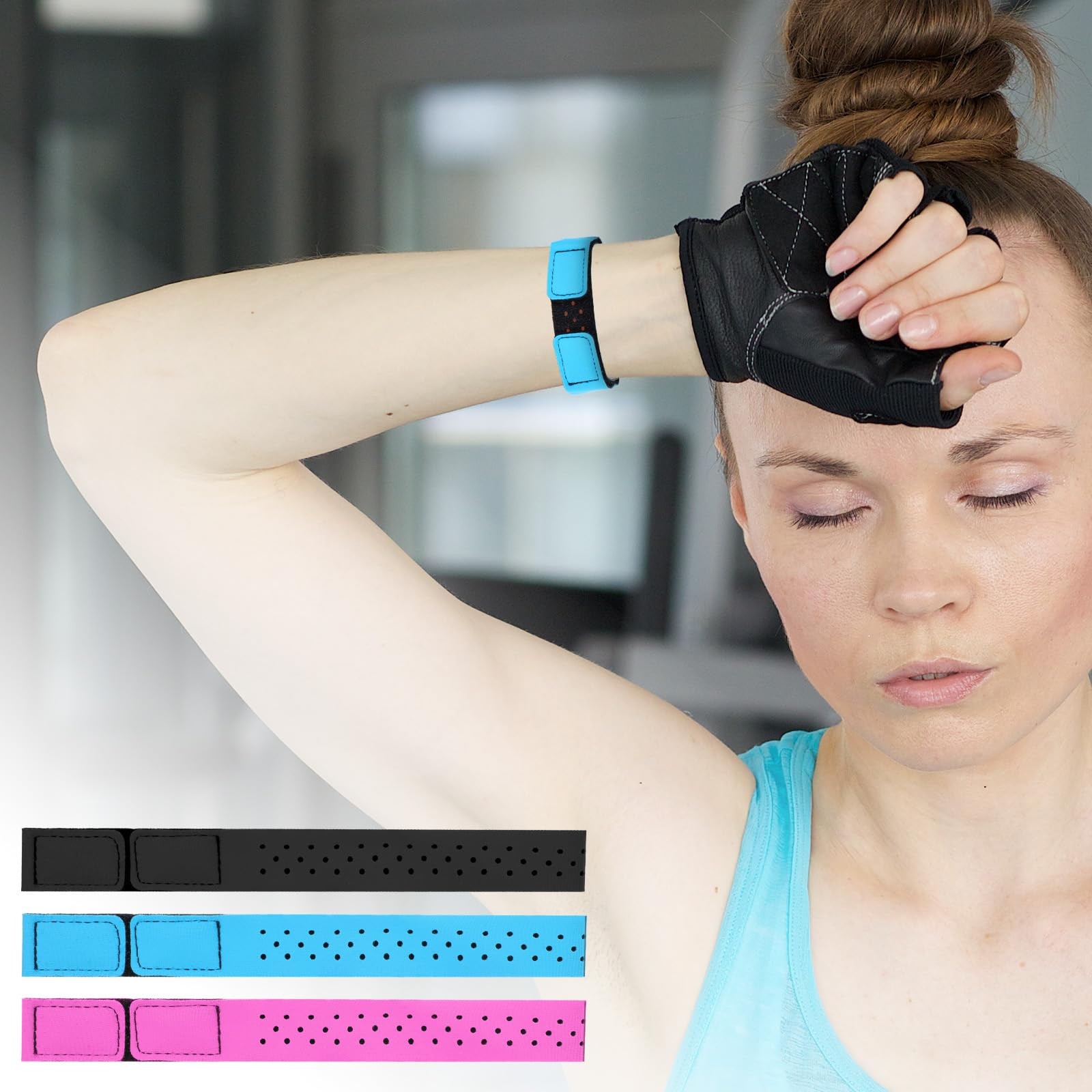 3 PCS Replacement Coros Heart Rate 18cm x 2cm x 36cm, Black, Blue, Rose Red
