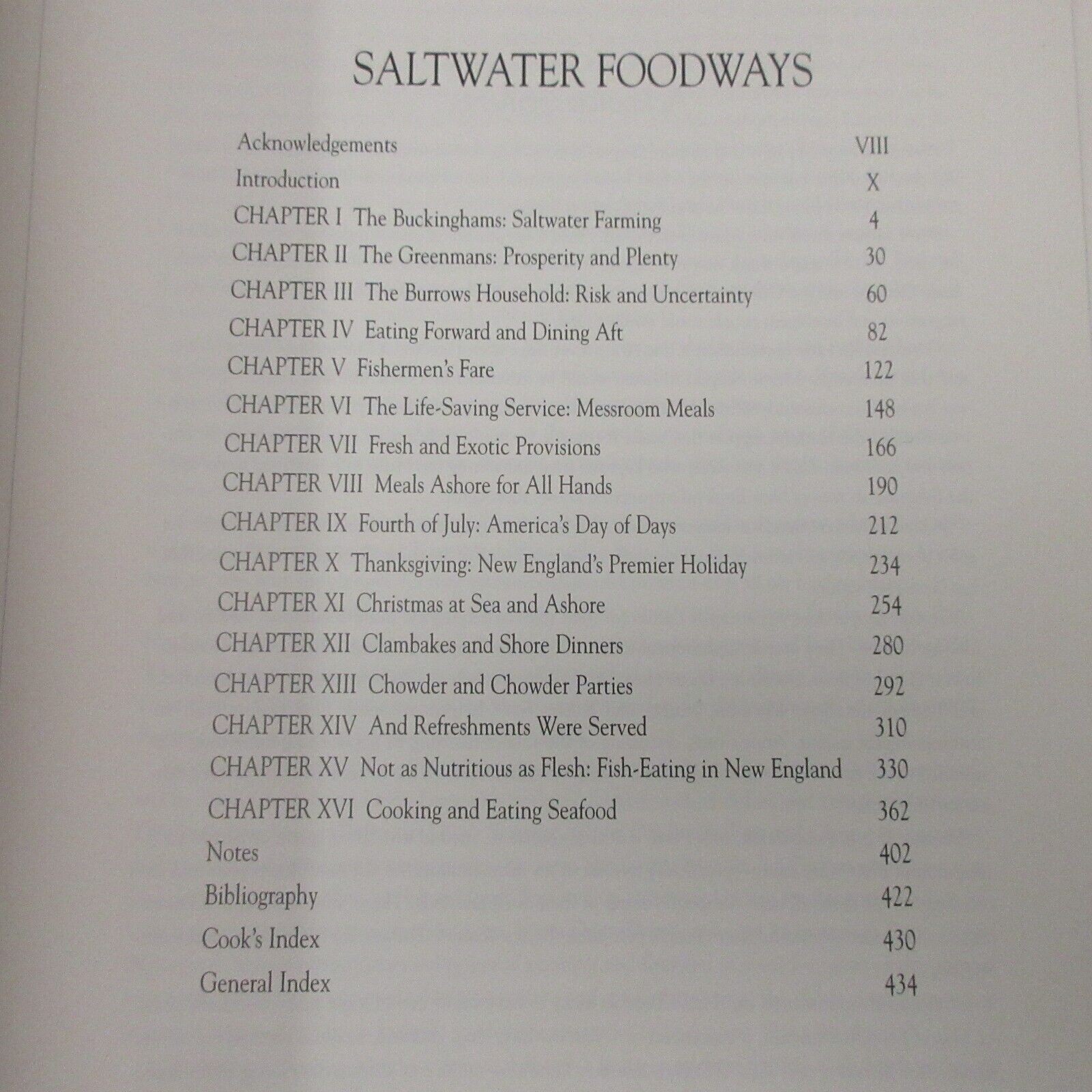 SALTWATER FOODWAYS Signed Oliver Food Recipe History Colonial New England Coast
