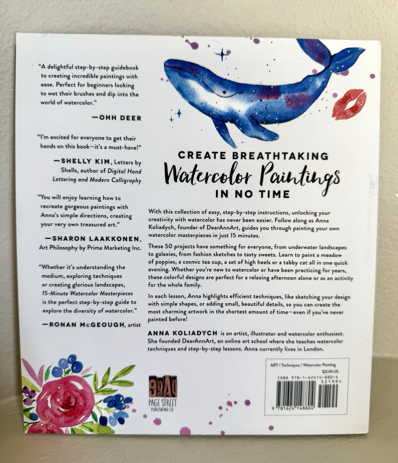 15-Minute Watercolor Masterpieces Create Frame-Worthy Art Book by Anna Koliadych