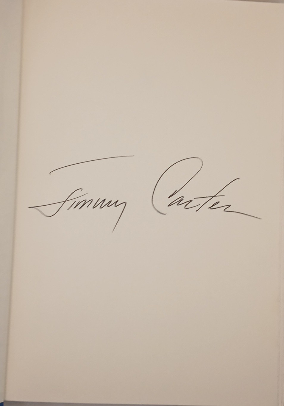 Jimmy Carter An Hour Before Daylight SIgned Full Signature First Edition