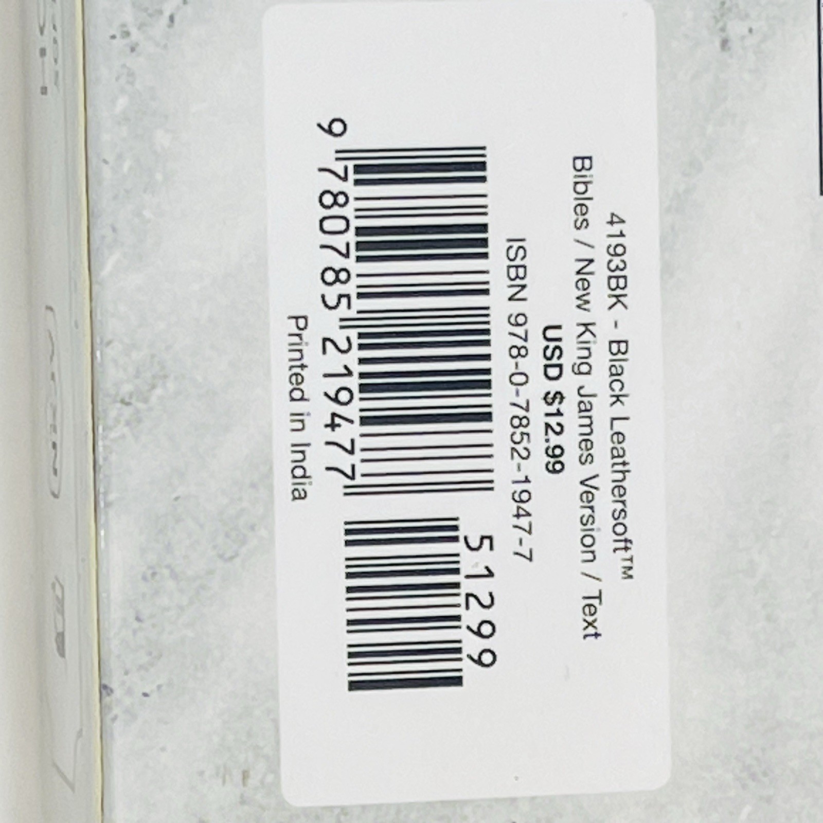 NKJV, Holy Bible, Soft Touch Edition, Leathersoft, Black, Comfort Print NEW