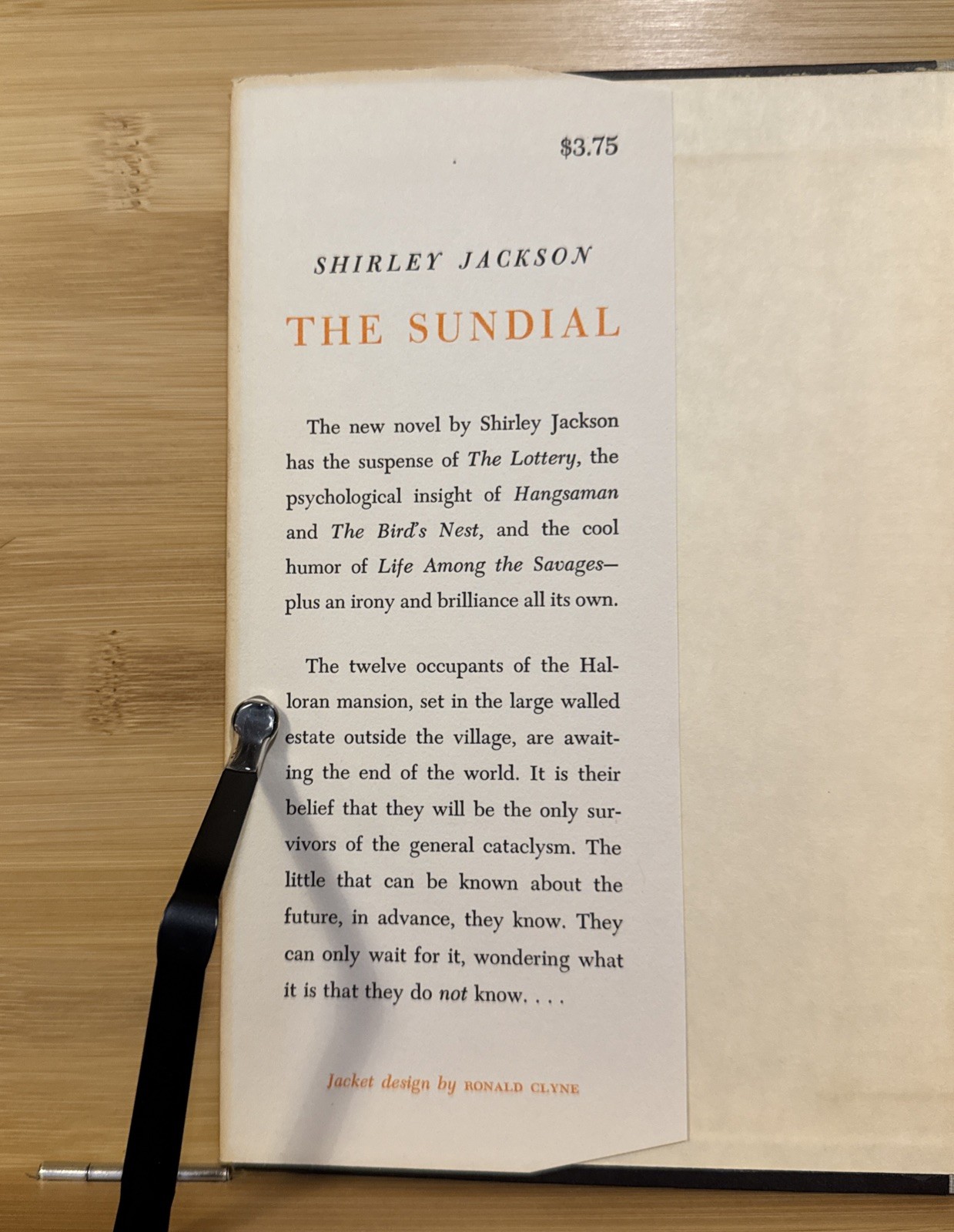The Sundial – Shirley Jackson – RARE First Edition Hardcover – Farrar Straus, VG