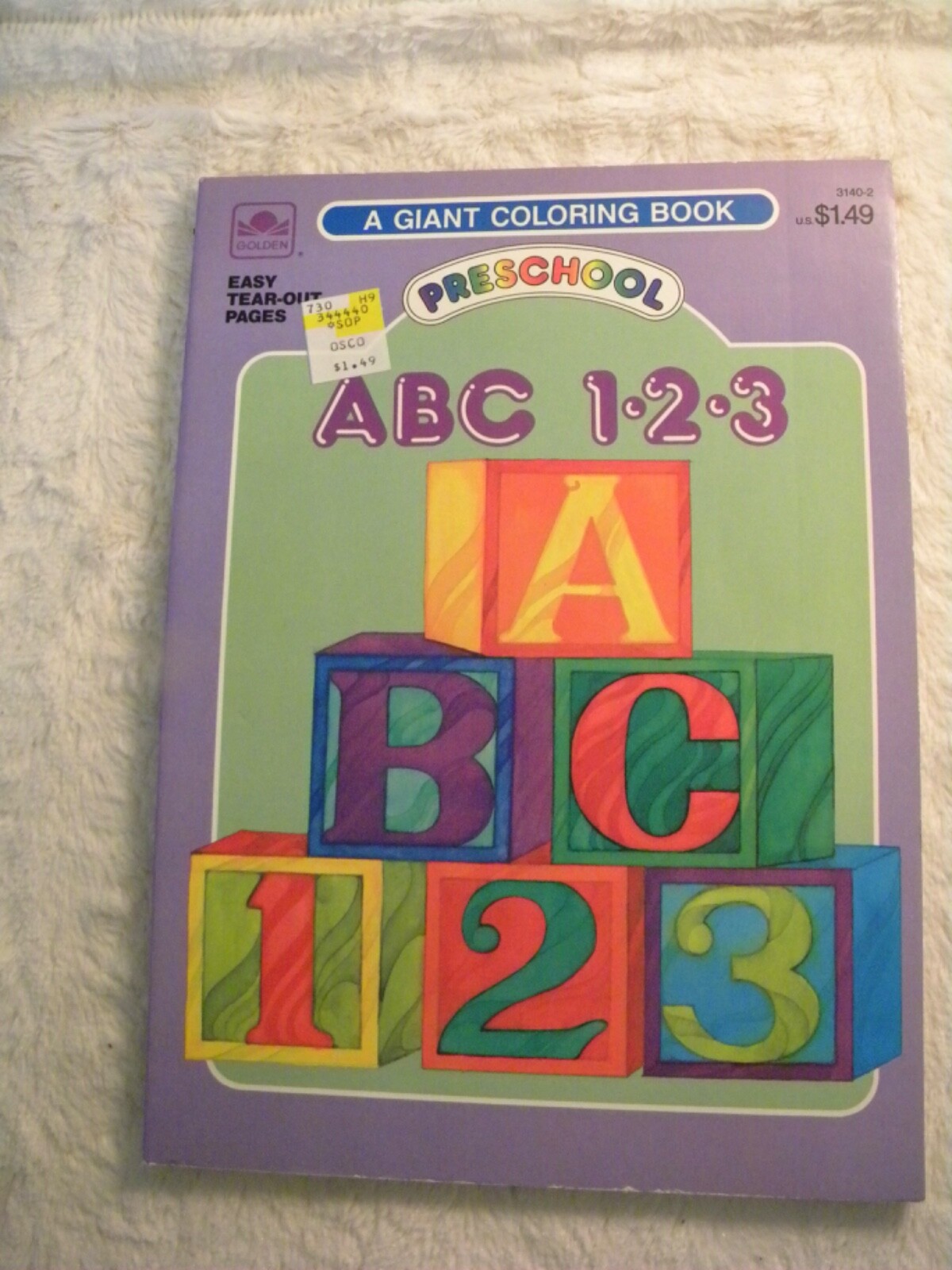vintage lot 6 Reading Readiness workbooks/color books-5 new