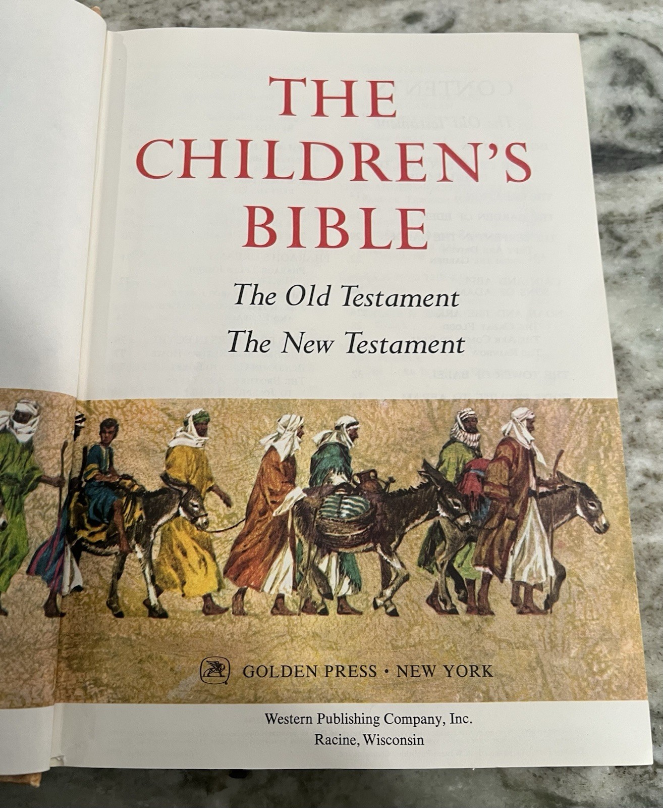 The Children’s Bible Golden Press Hardcover 1974 Illustrated Religious 510 Pages