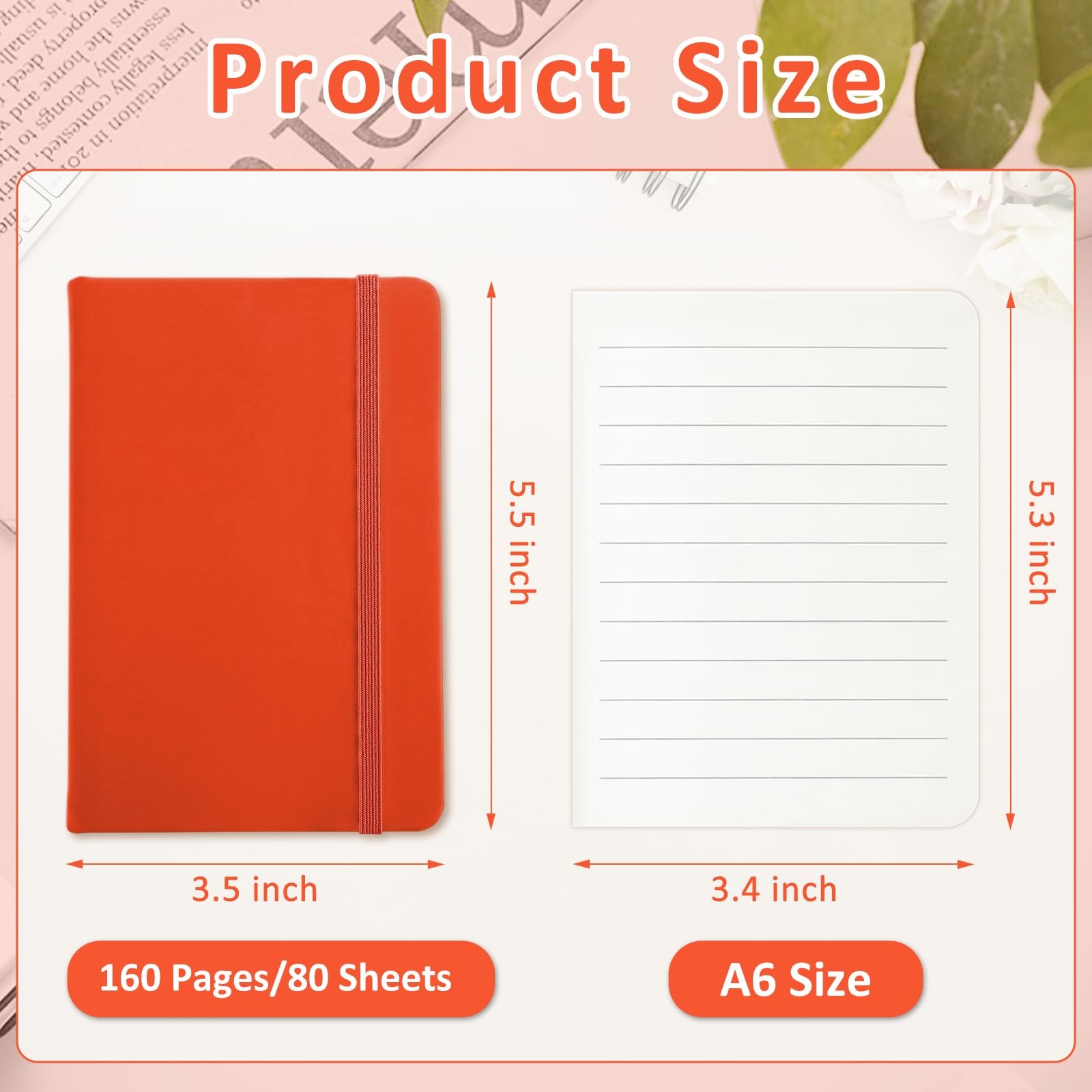 16 Packs Pocket Small Notebook Journals Mini Notebook Bulk 160 Pages/80 Sheet…