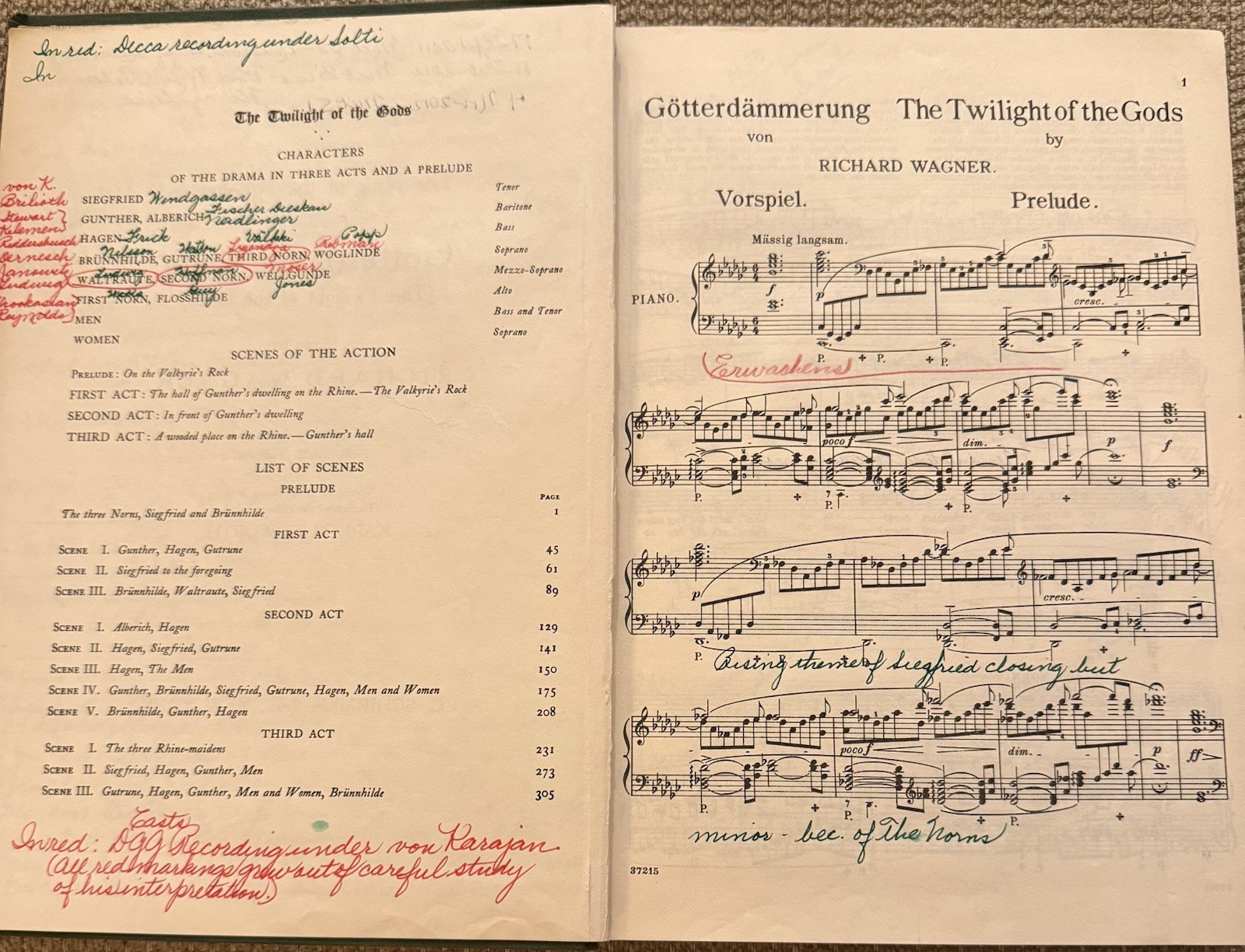 WAGNER: Gotterdammerung – Vocal Score (Schirmer HC), Hermann Uhde headshot