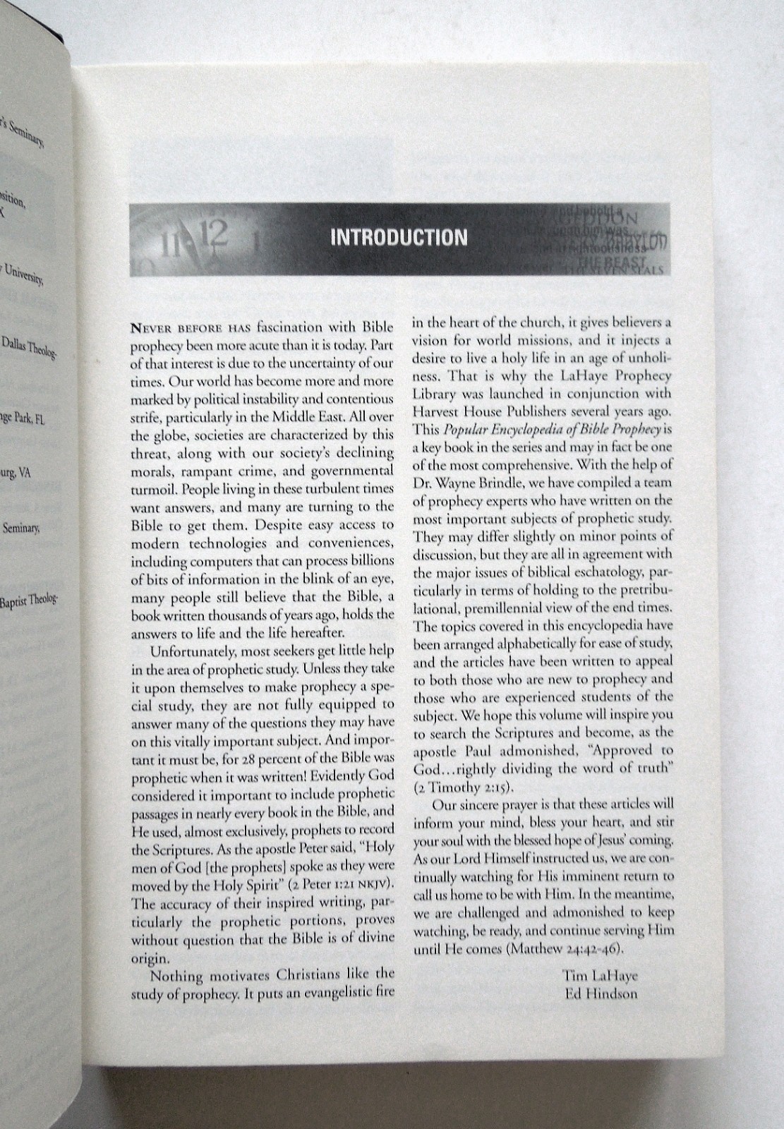 The Popular Encyclopedia of Bible Prophecy – LaHaye, Hindson, 2004 hc, Harvest