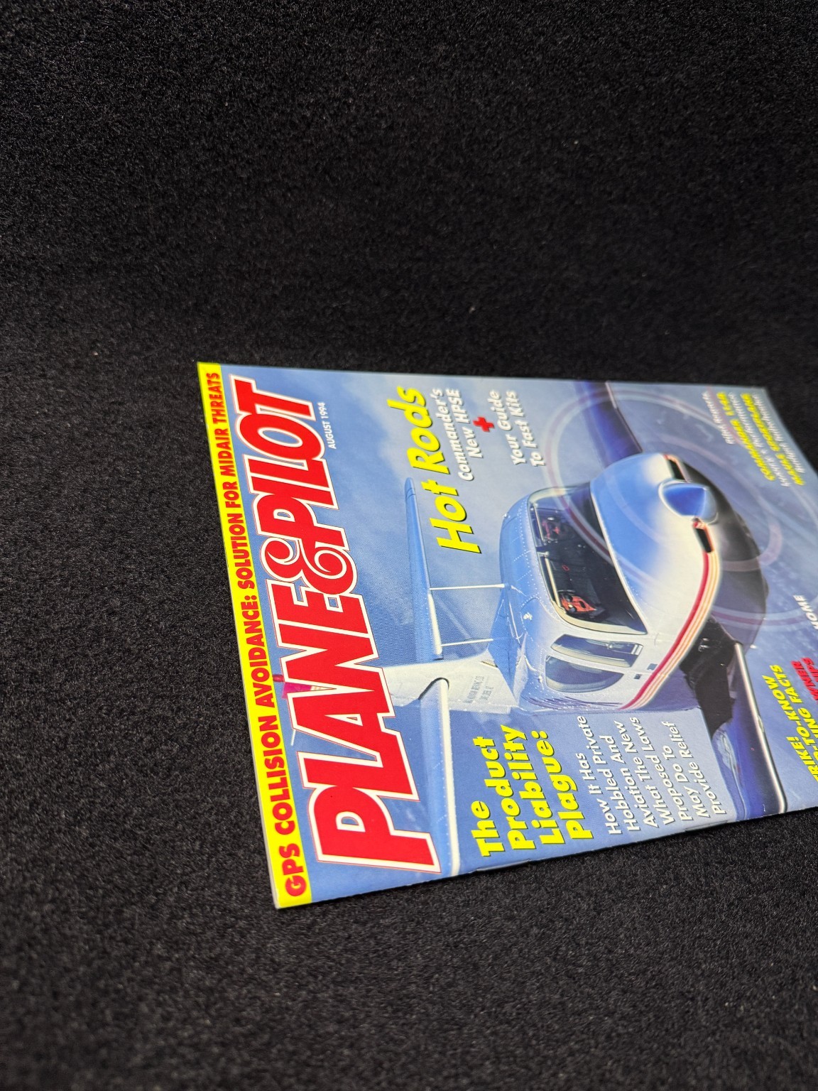 Plane & Pilot Magazine August 1994 GPS Aviation Hot Rods Commander Aircraft