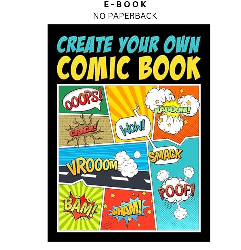 Create Your Own Comic Book, Papeterie Bleu 2019