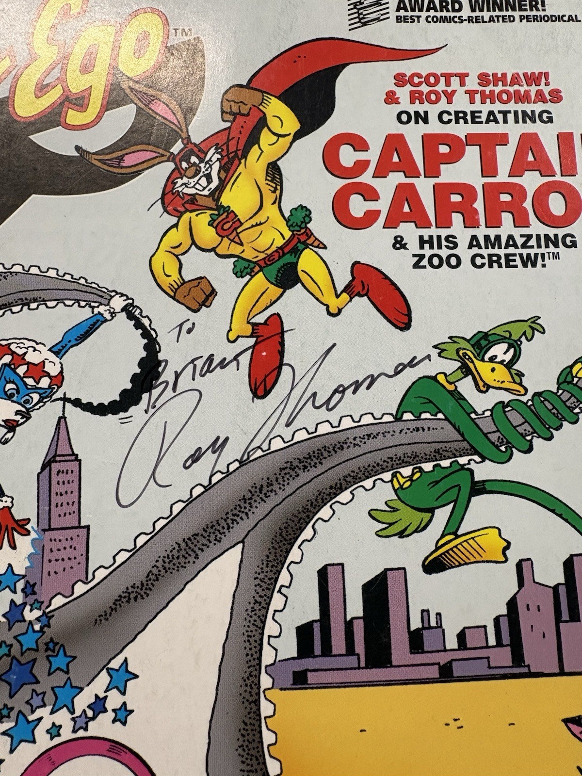 Alter Ego No. 72 September 2007 Scott Shaw Roy Thomas Autograph Captain Carrot