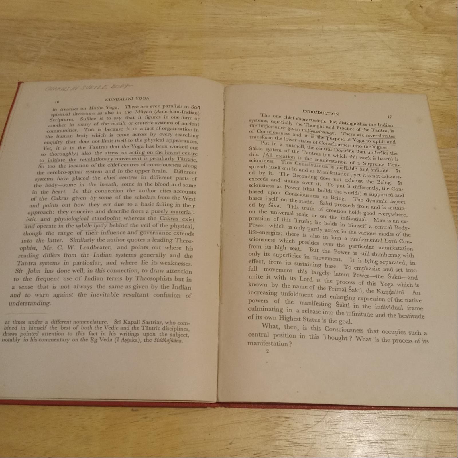 M.P. Pandit Kundalini Yoga 1959 Ganesh & Co. India 8vo HC VG-