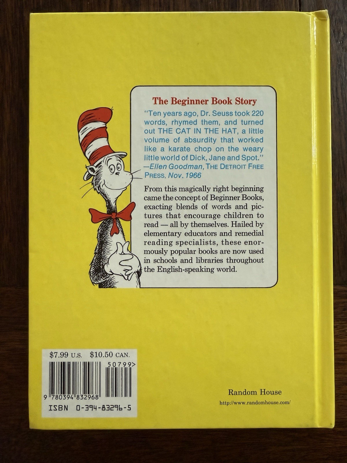 Dr Seuss The Cats Quizzer Smarter Than the Cat in the Hat BANNED BOOK 1976*