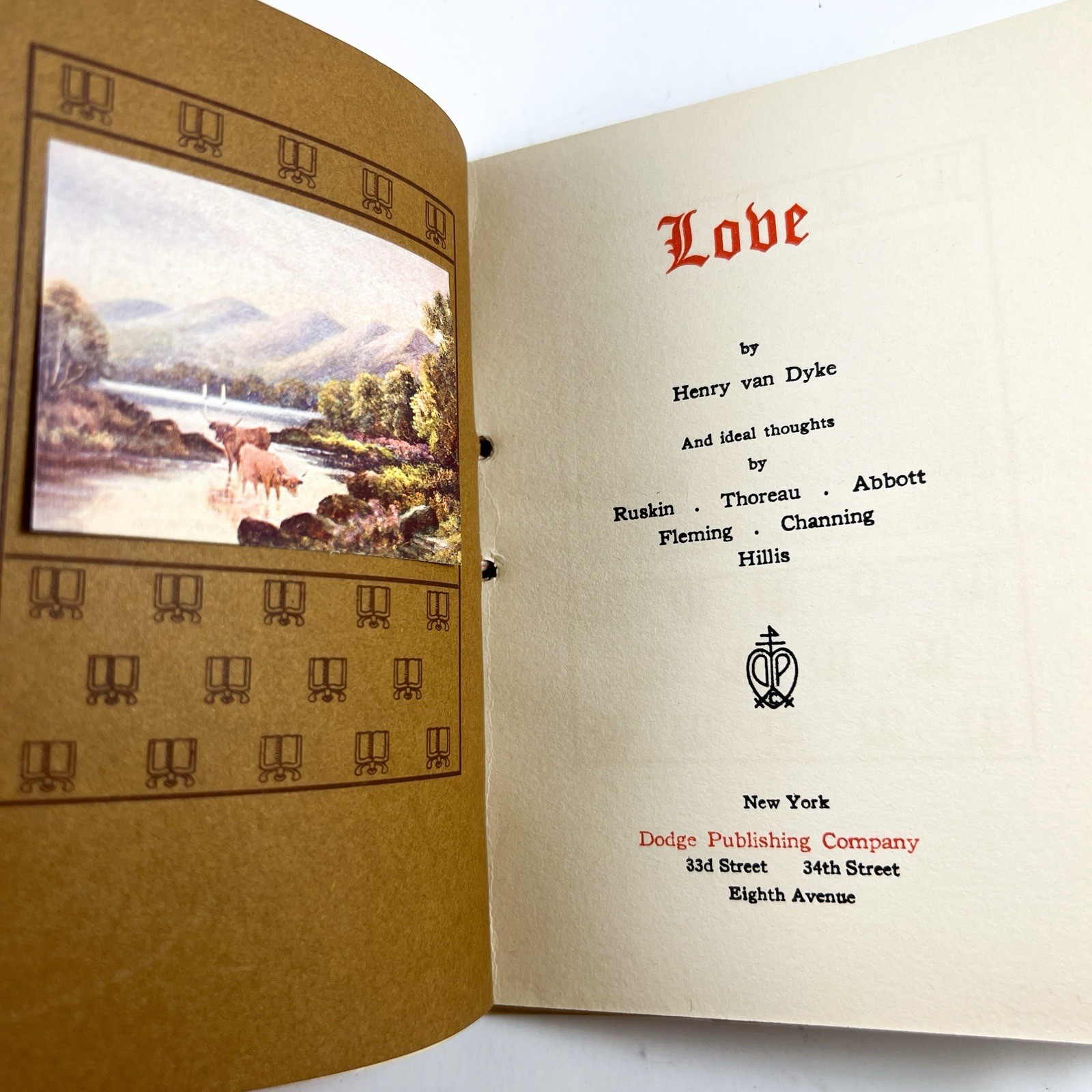 1910s Love by Henry Van Dyke – Dodge Publishing, Paperback Book