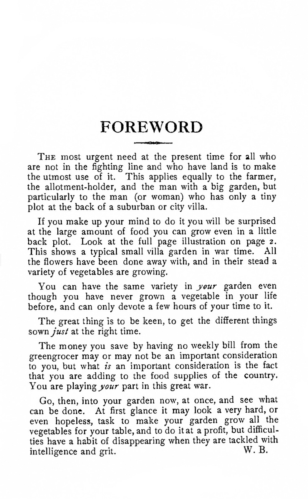 1915 War-Time Gardening How To Grow Your Own Food 64 Pages