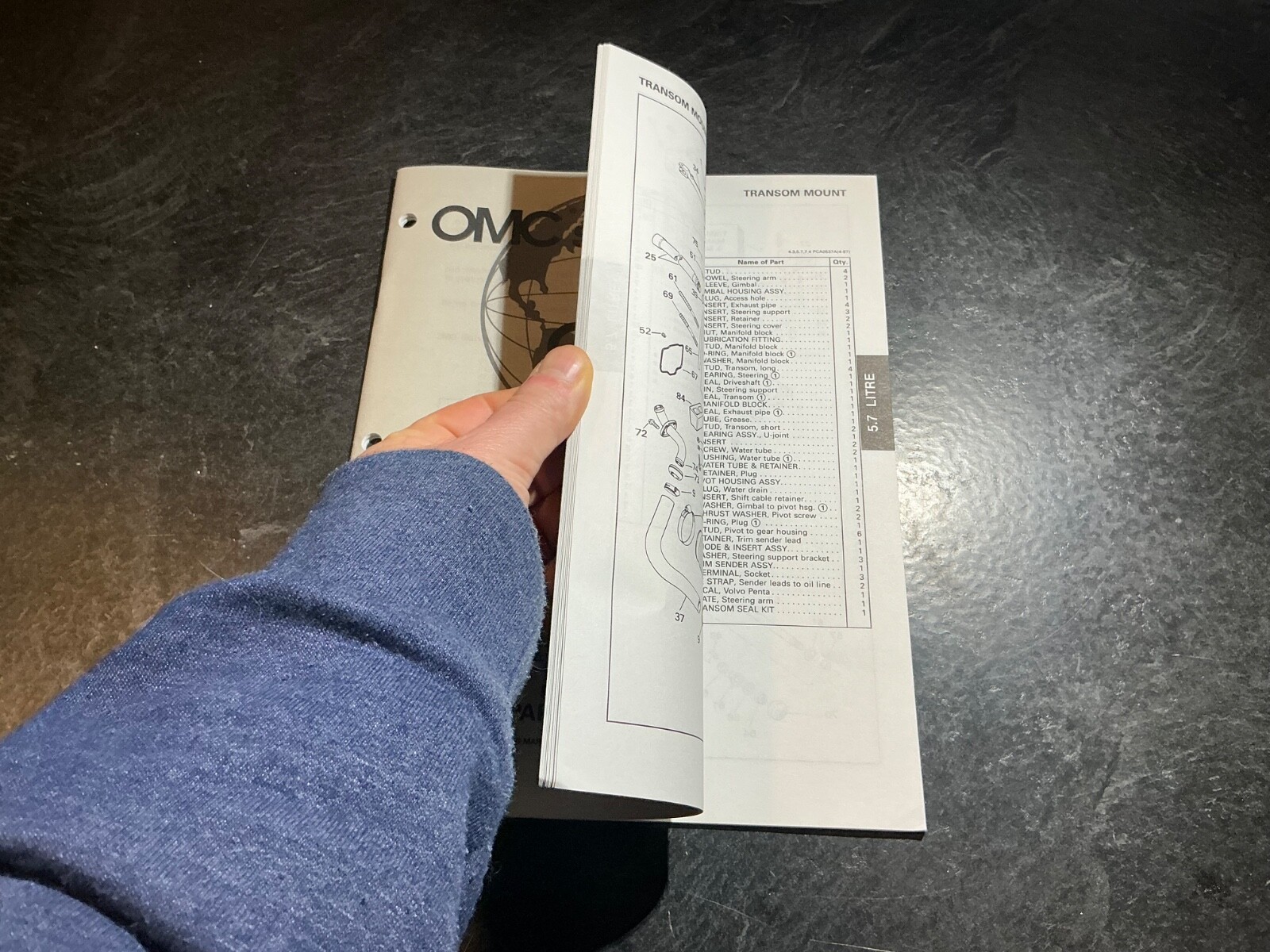 1997 OMC 5.7L 350 C.I. GM V8 Stern Drive Models Parts Catalog