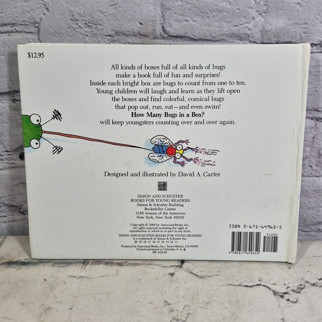 How Many Bugs in a Box? David A. Carter Pop-Up Book 1988 Vintage