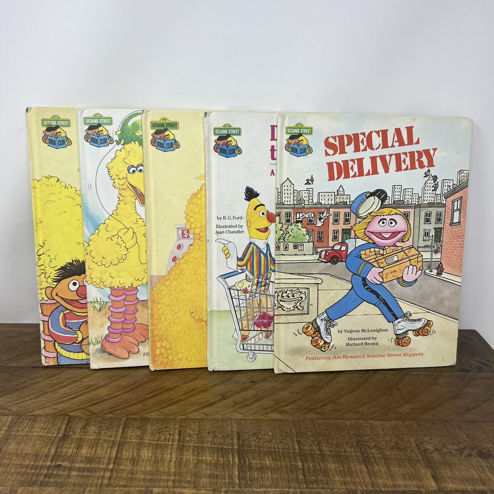The Sesame Street Book Club Books Lot Of 5 Vintage 1980, 81, 85 Childrens