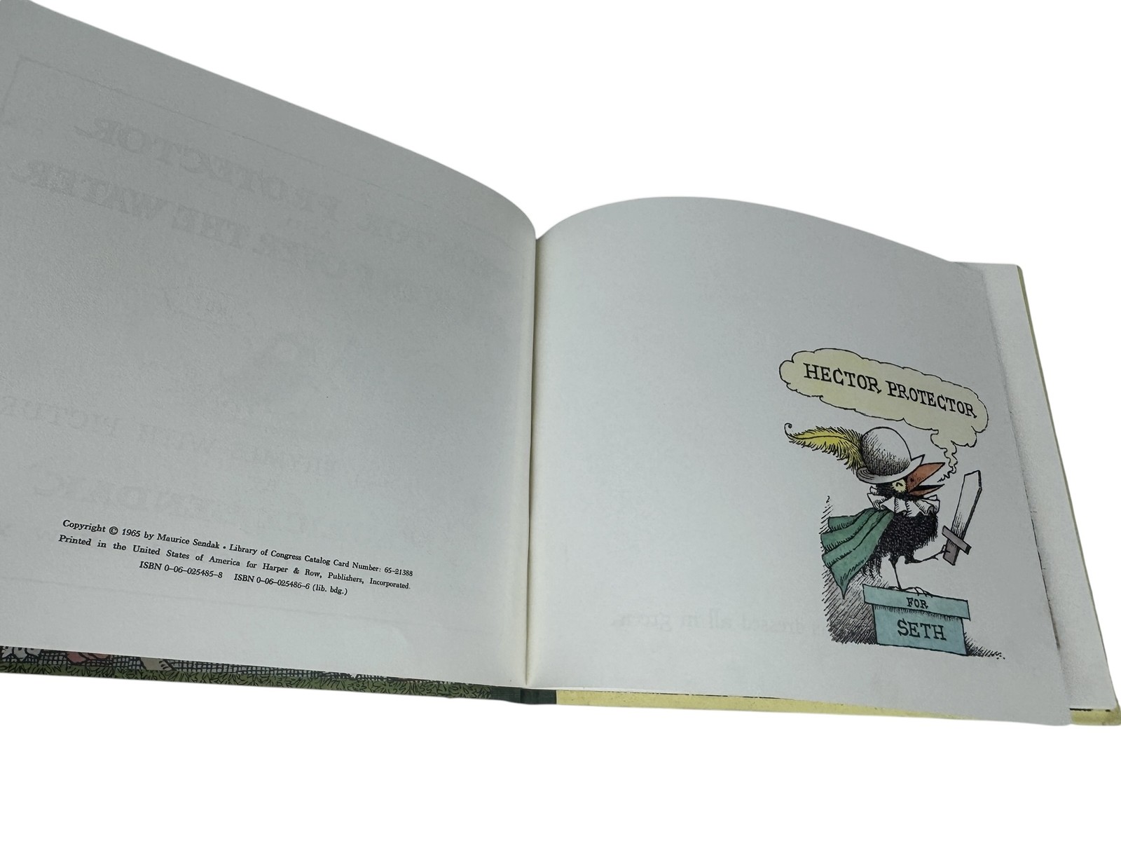 Maurice Sendak Hector Protector & As I Went Over the Water 1965 1st Ed DJ