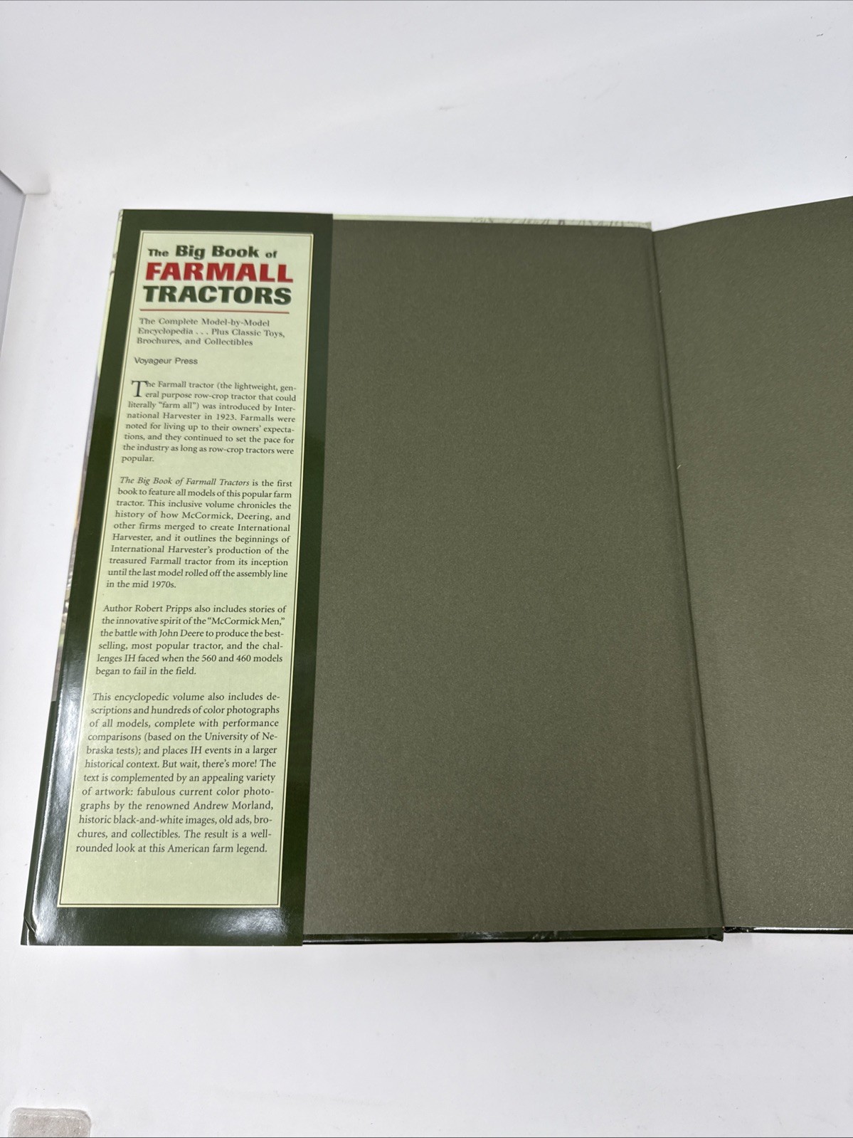 The Big Book of Farmall Tractors by Robert Pripps 2003 HC DJ Model Encyclopedia