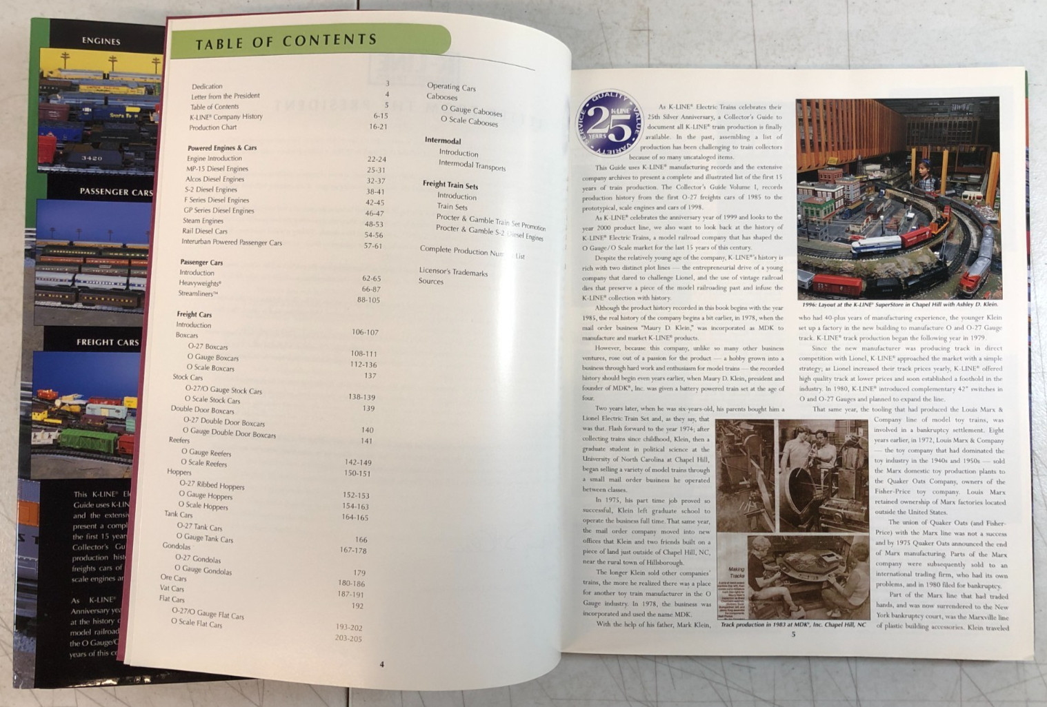K-LINE Collector’s Guide Volume 1: Trains 1985-1998 by Mondy Lamb (1999) E-108