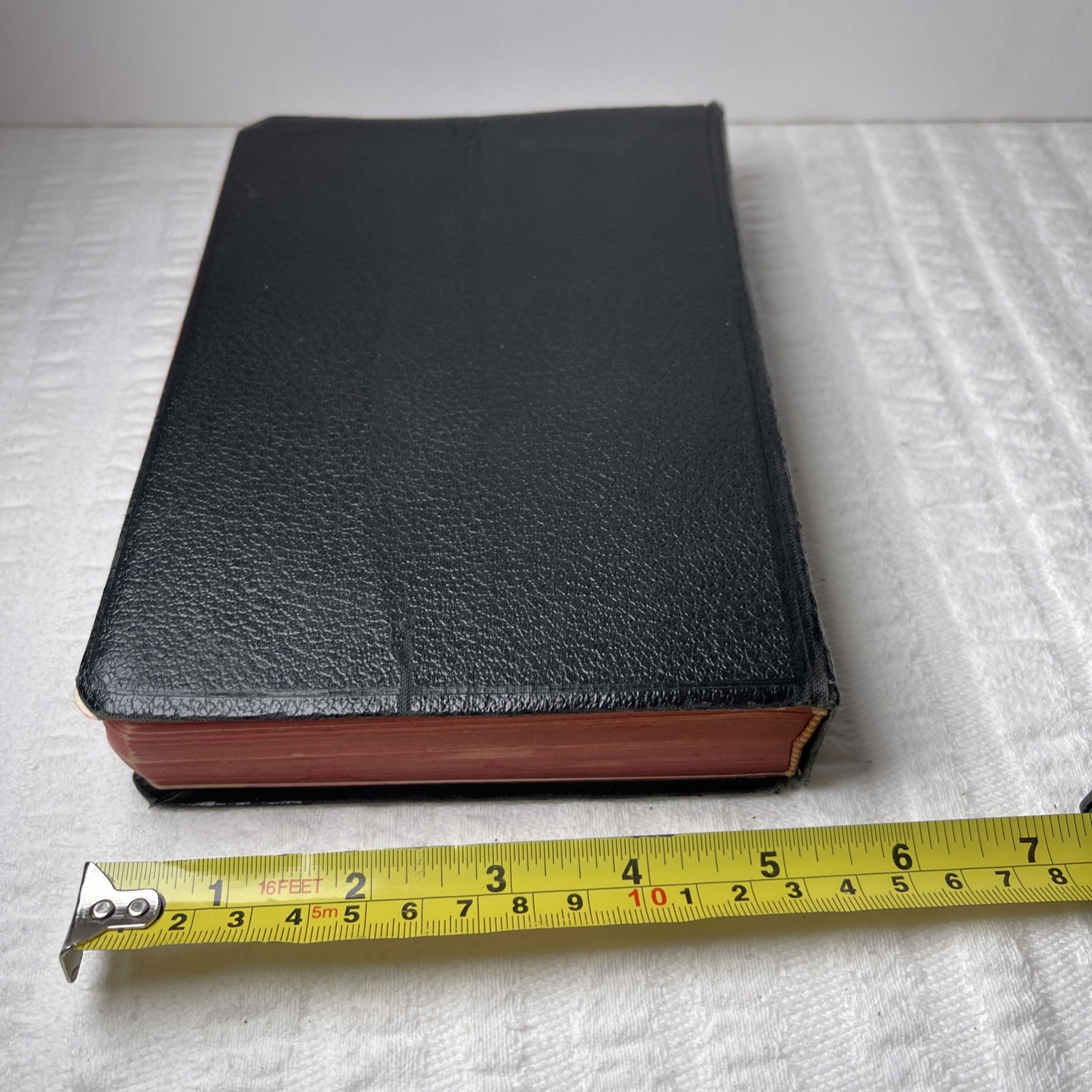 VTG 1953 Holy Bible RSV Nelson & Sons Genuine Leather Black Text + Illustrations