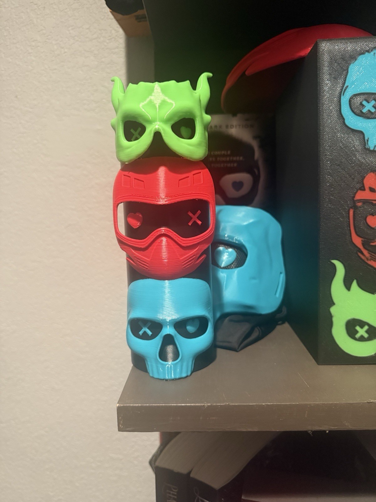Lights Out Caught Up Game On Book Nook Mask Display Into Darkness Navessa Allen