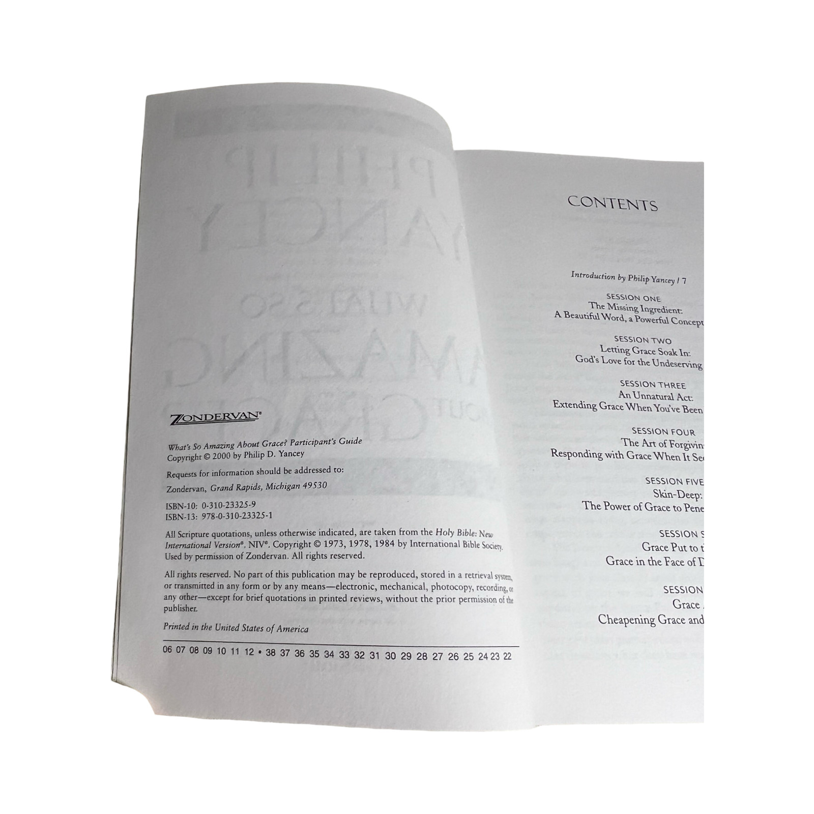 Philip Yancey What’s So Amazing About Grace Study Guide Zondervan