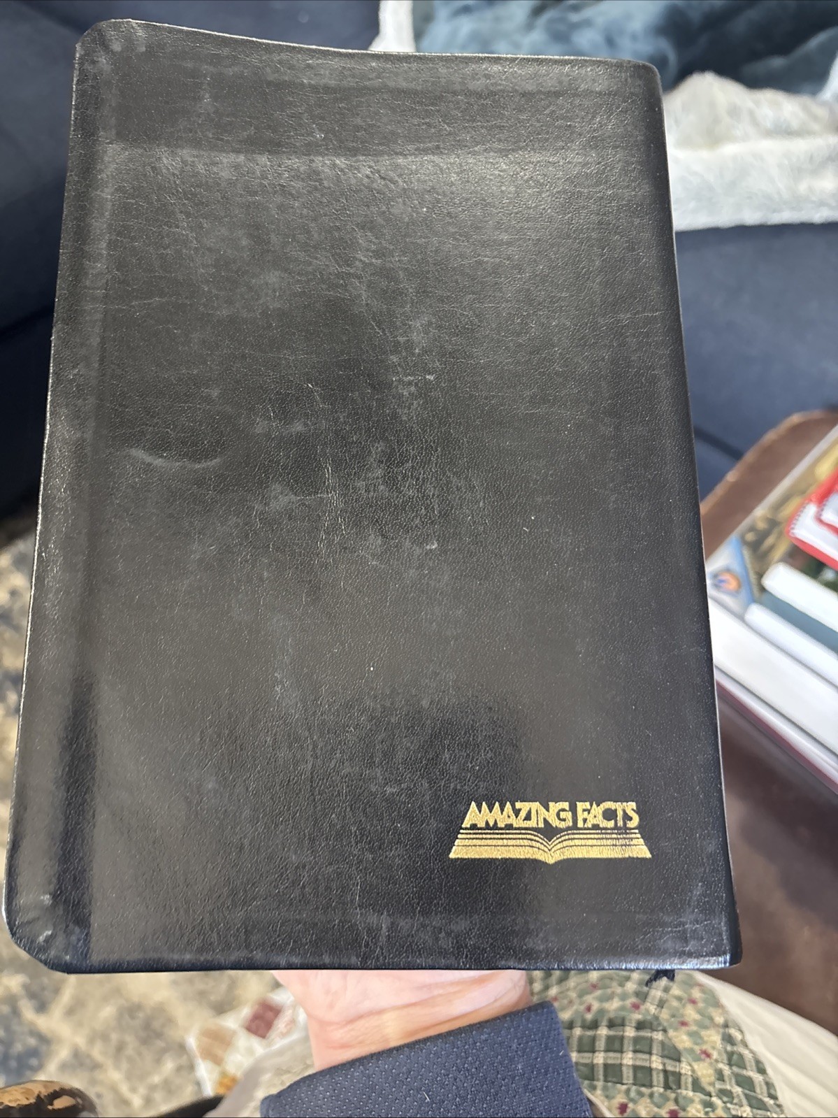 Holy Bible Prophecy Study Edition NKJV Genuine Leather Black Red Letter Gold Gld