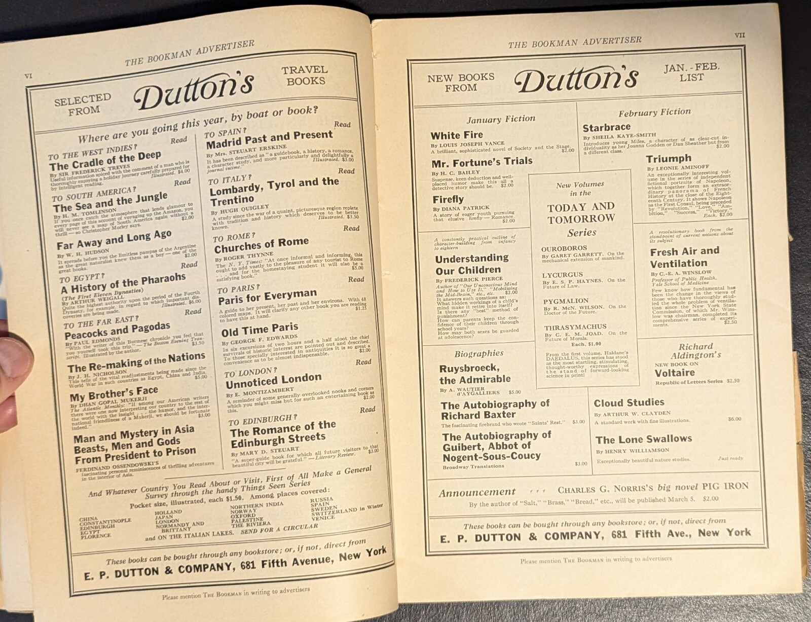 The Bookman Literacy Magazine Lot of 8 – 1921, 1923, 1926, 1928, 1930